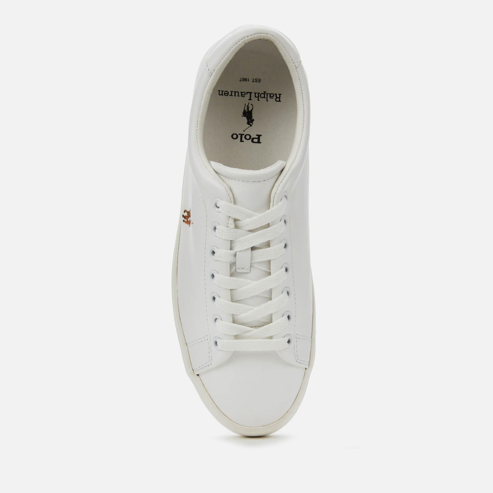 Polo Ralph Lauren Longwood Leather Low Top Trainers in White for Men | Lyst