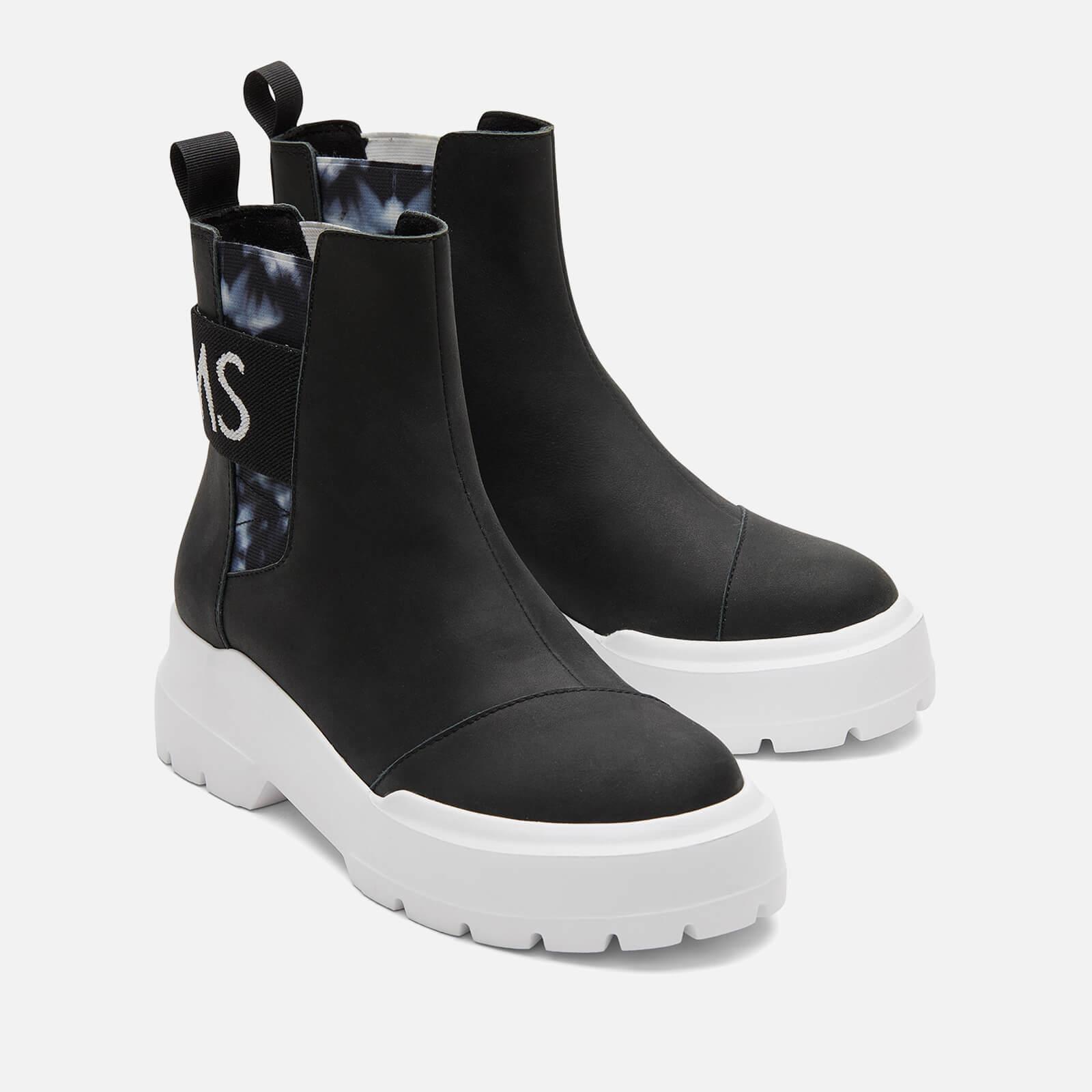 TOMS Alpargata Tie Dye Leather Combat Boots in Black Lyst