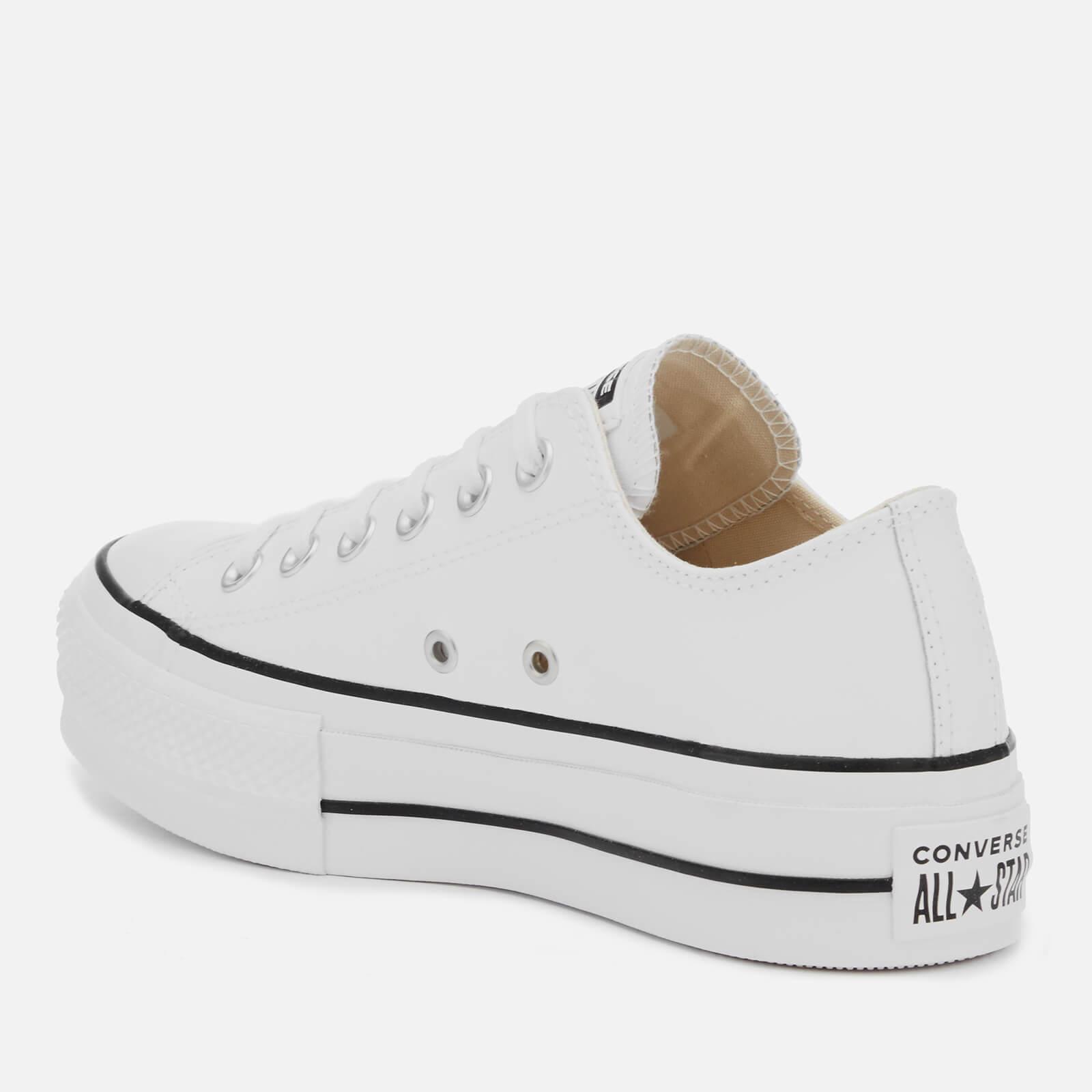 converse chuck taylor all star hi trainers in off white with embroidery