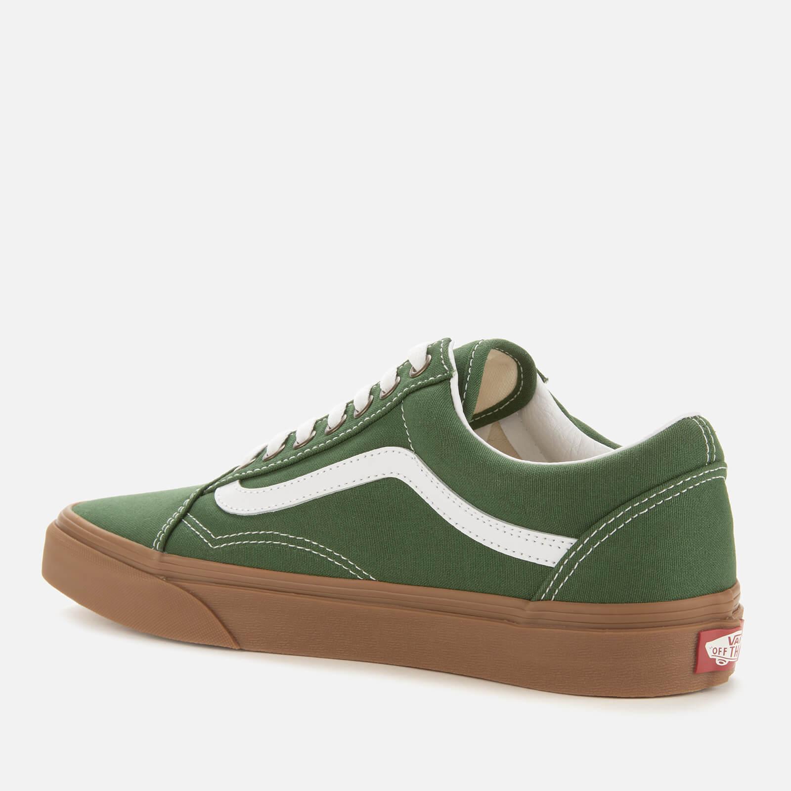 Vans Canvas Old Skool Gum Sole Trainers in Green for Men | Lyst