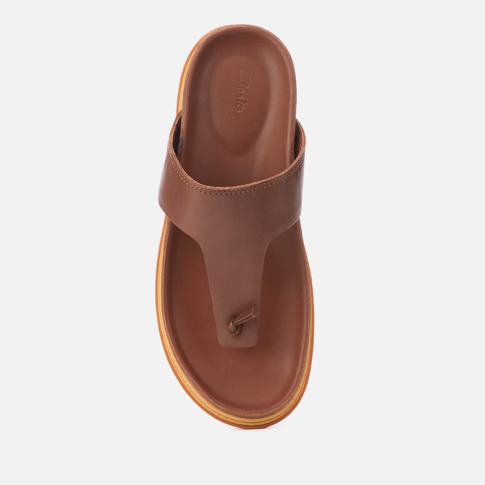 clarks leather toe post sandals