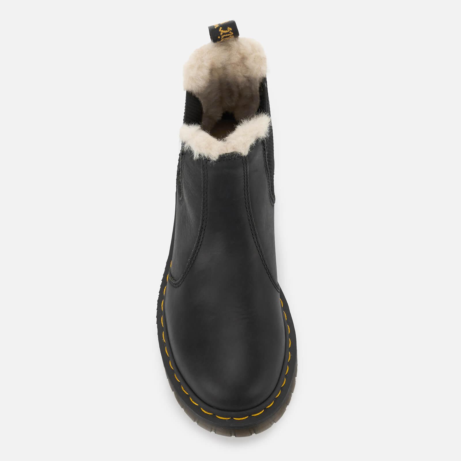 dr martens fur lined chelsea boots
