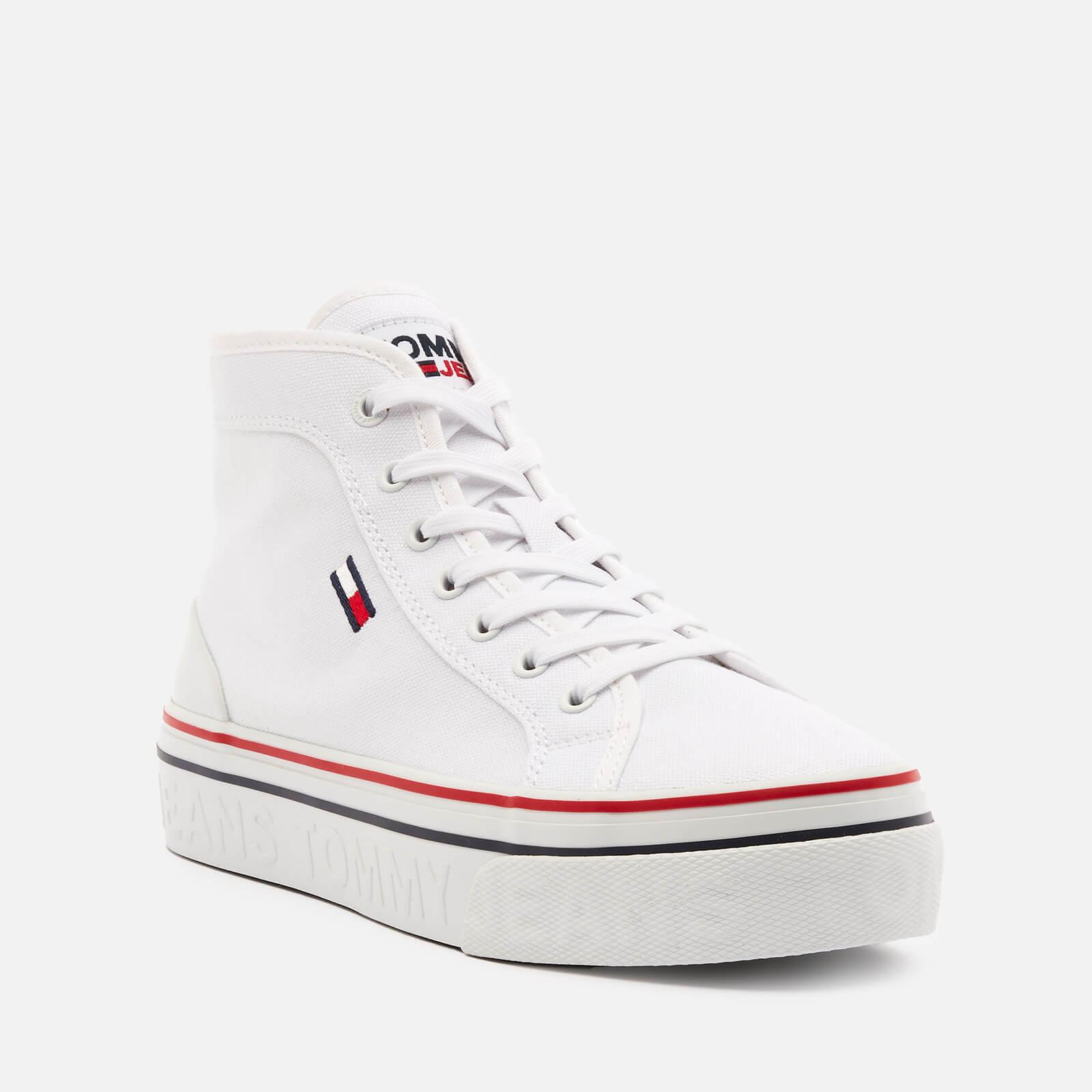 tommy hilfiger high top trainers womens