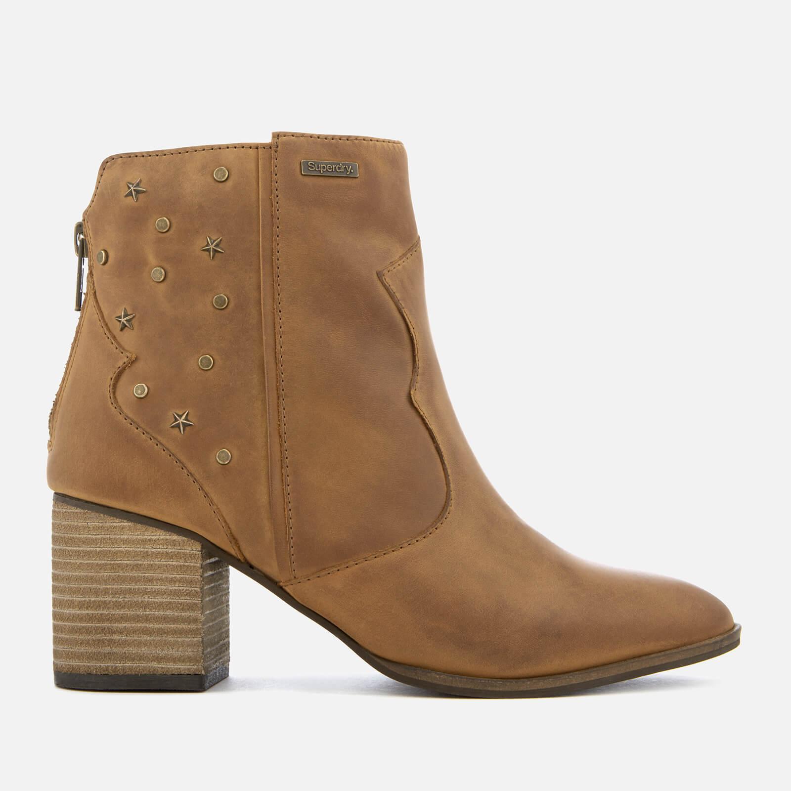 Superdry Leather Miley Ankle Boots in Tan (Brown) - Lyst