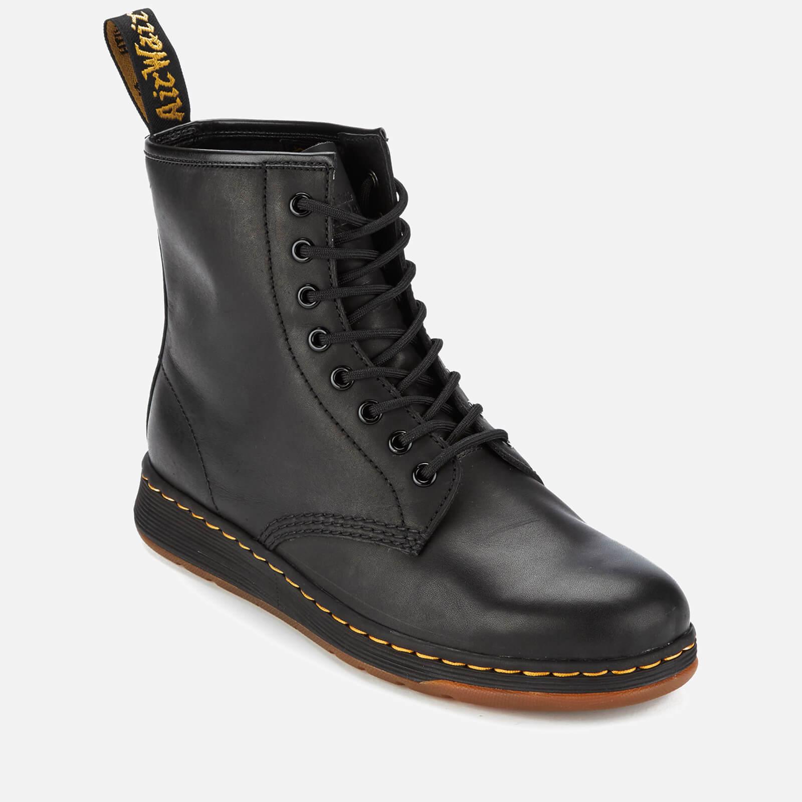 Dr. Martens Newton Lite Leather 8-eye Boots in Black | Lyst Canada