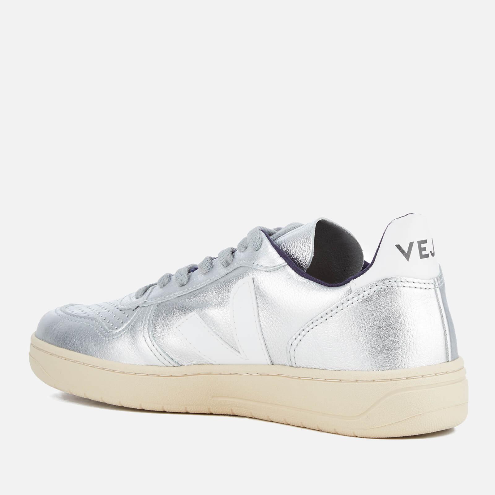 veja metallic trainers womens