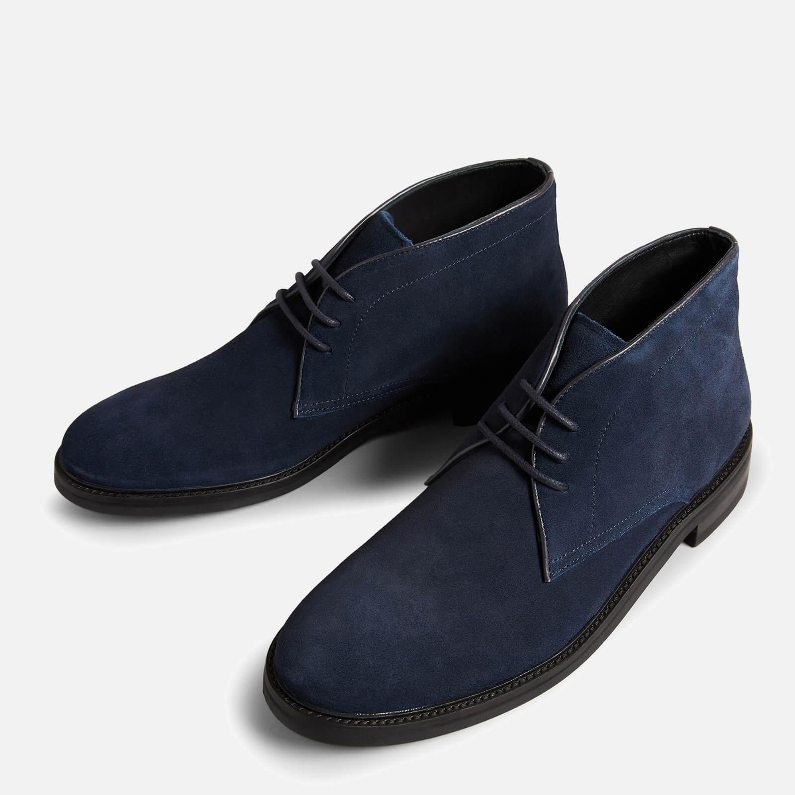 Ted Baker Andrews Suede Desert Boots in Blue for Men | Lyst