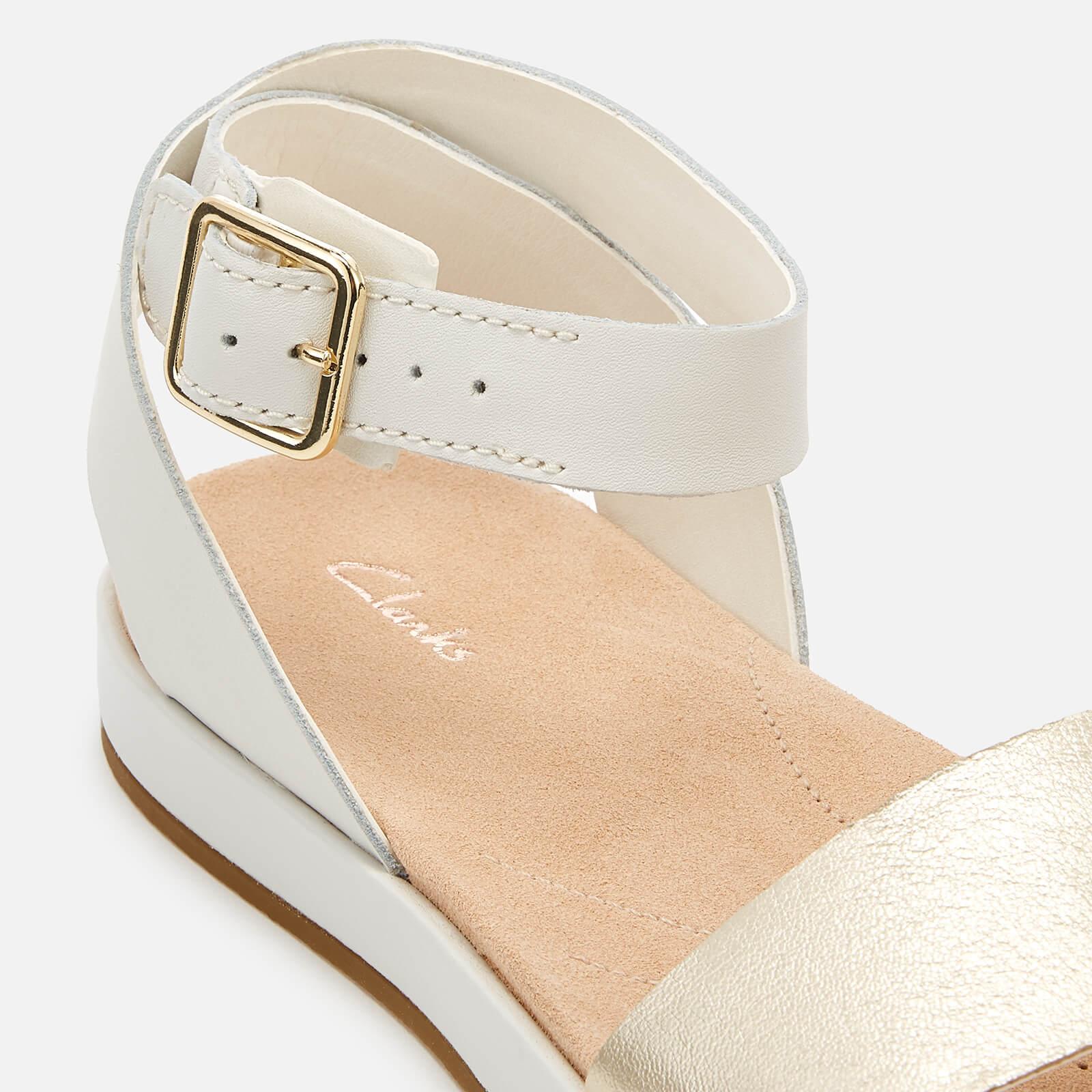 clarks cream sandals