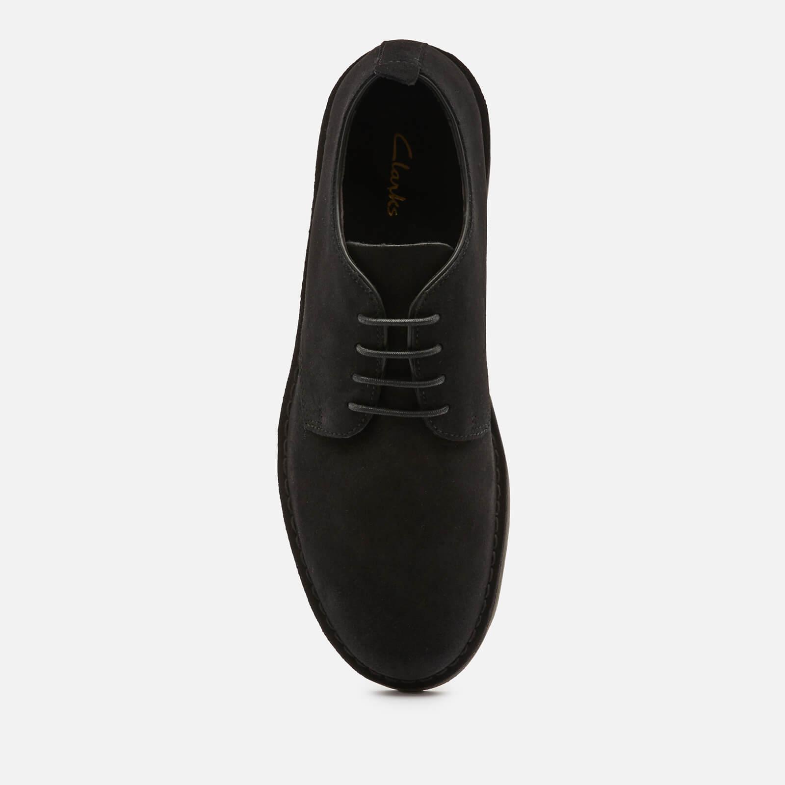 Clarks Desert London 2 Suede Derby Shoes in Black for Men | Lyst