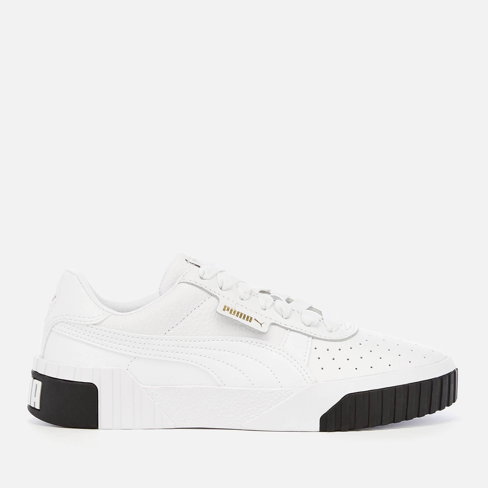 puma white cali leather trainers