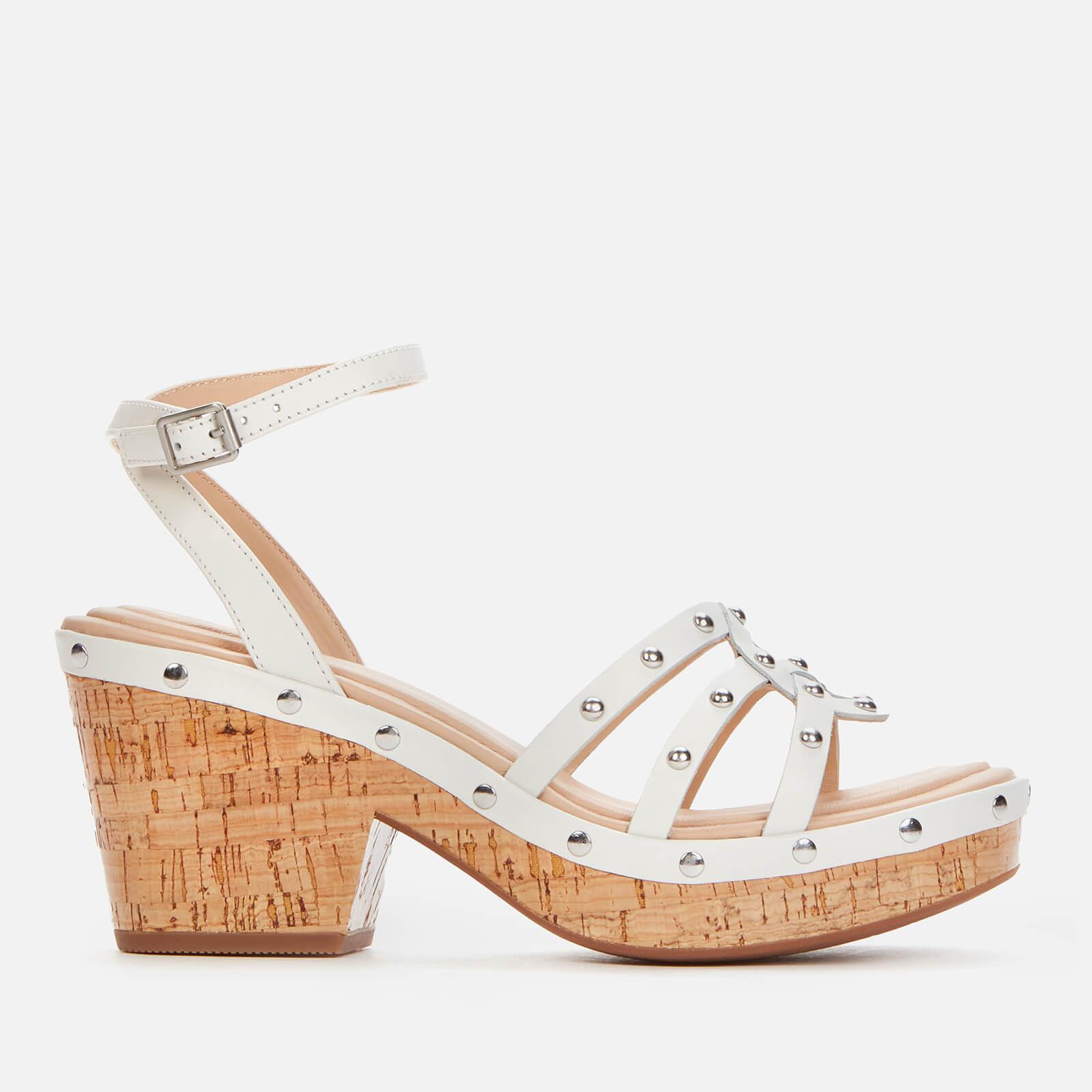 Clarks Maritsa70 Sun Platform Heeled Sandals in White | Lyst