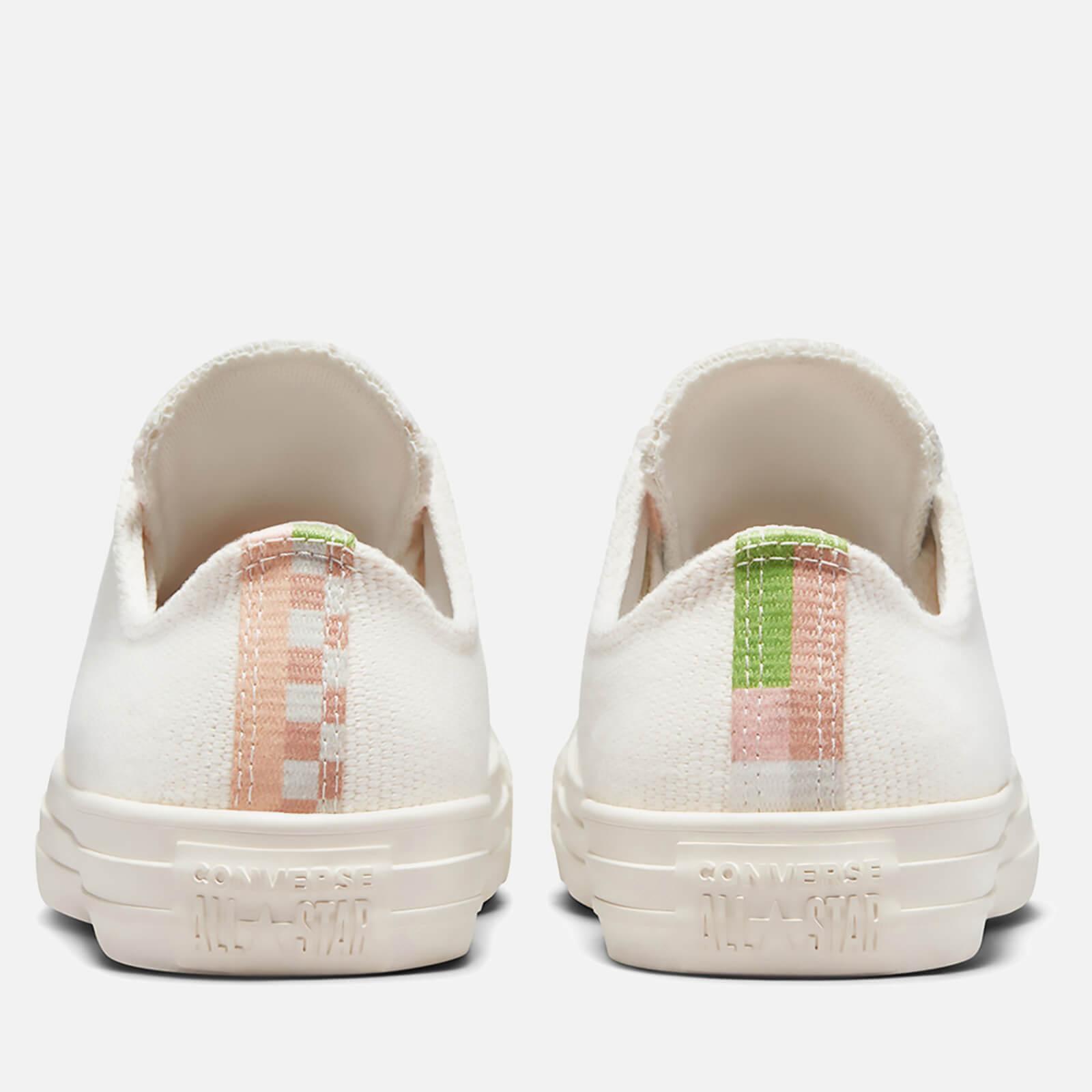 Converse Canvas Chuck Taylor All Star Crafted Stripes Ox Trainers In White Lyst