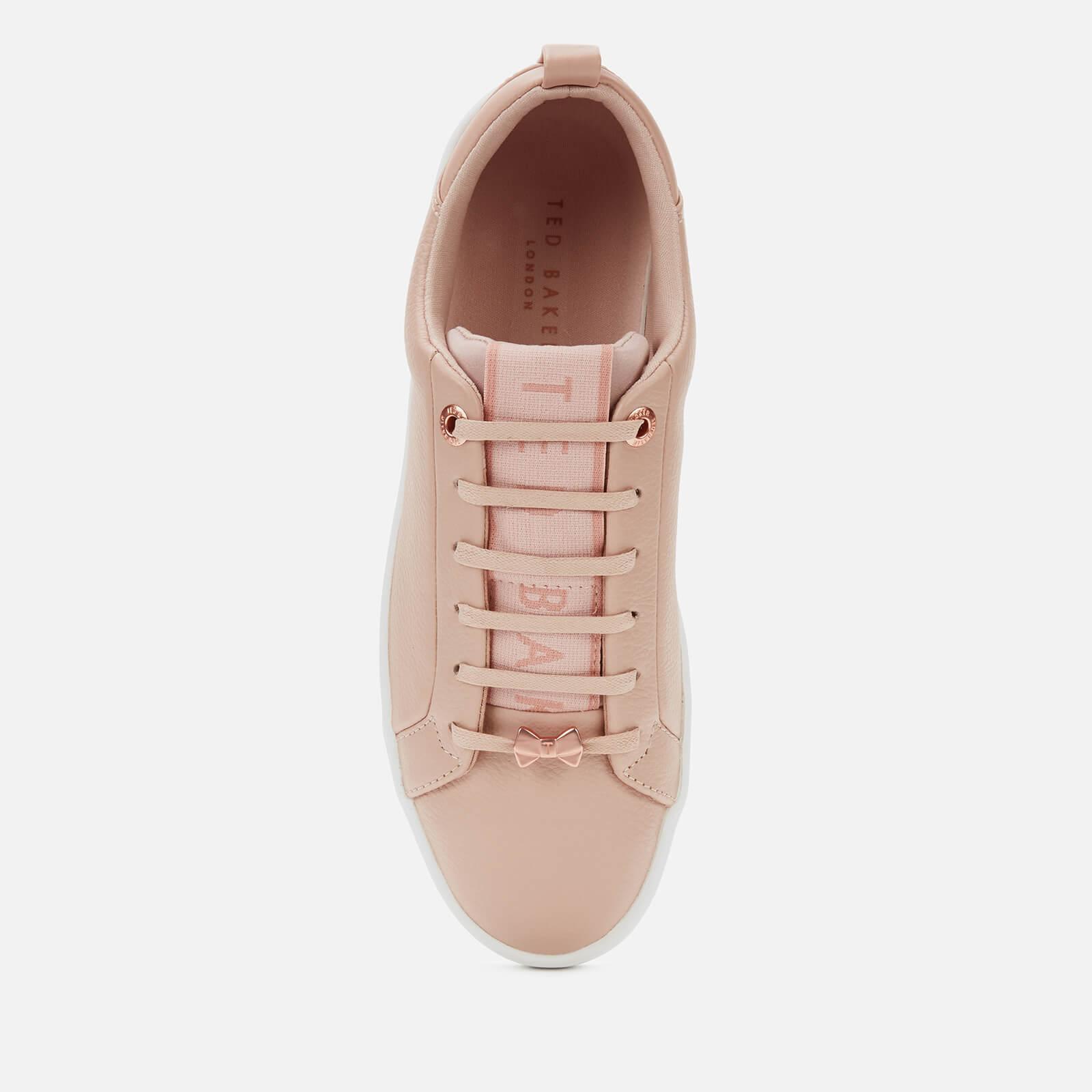 ted baker tedah branded leather trainers