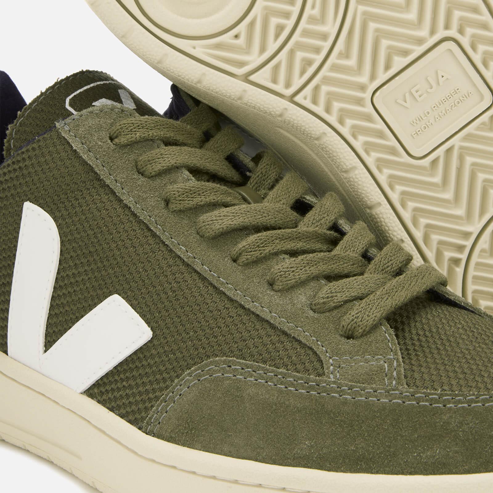 Veja Suede V-12 Mesh Sneakers in Green for Men - Lyst