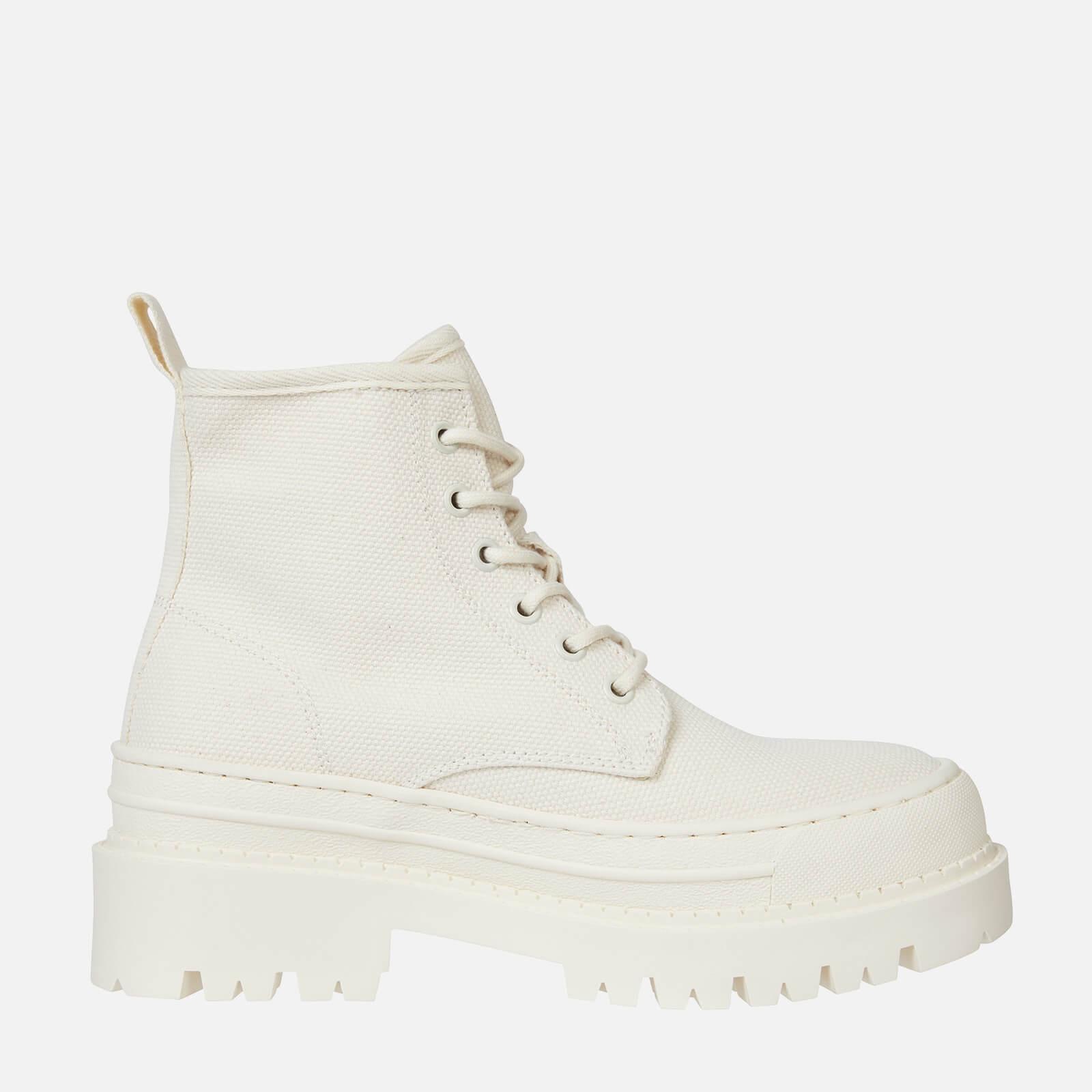 Tommy Hilfiger Organic Cotton-blend Foxing Boots in White | Lyst