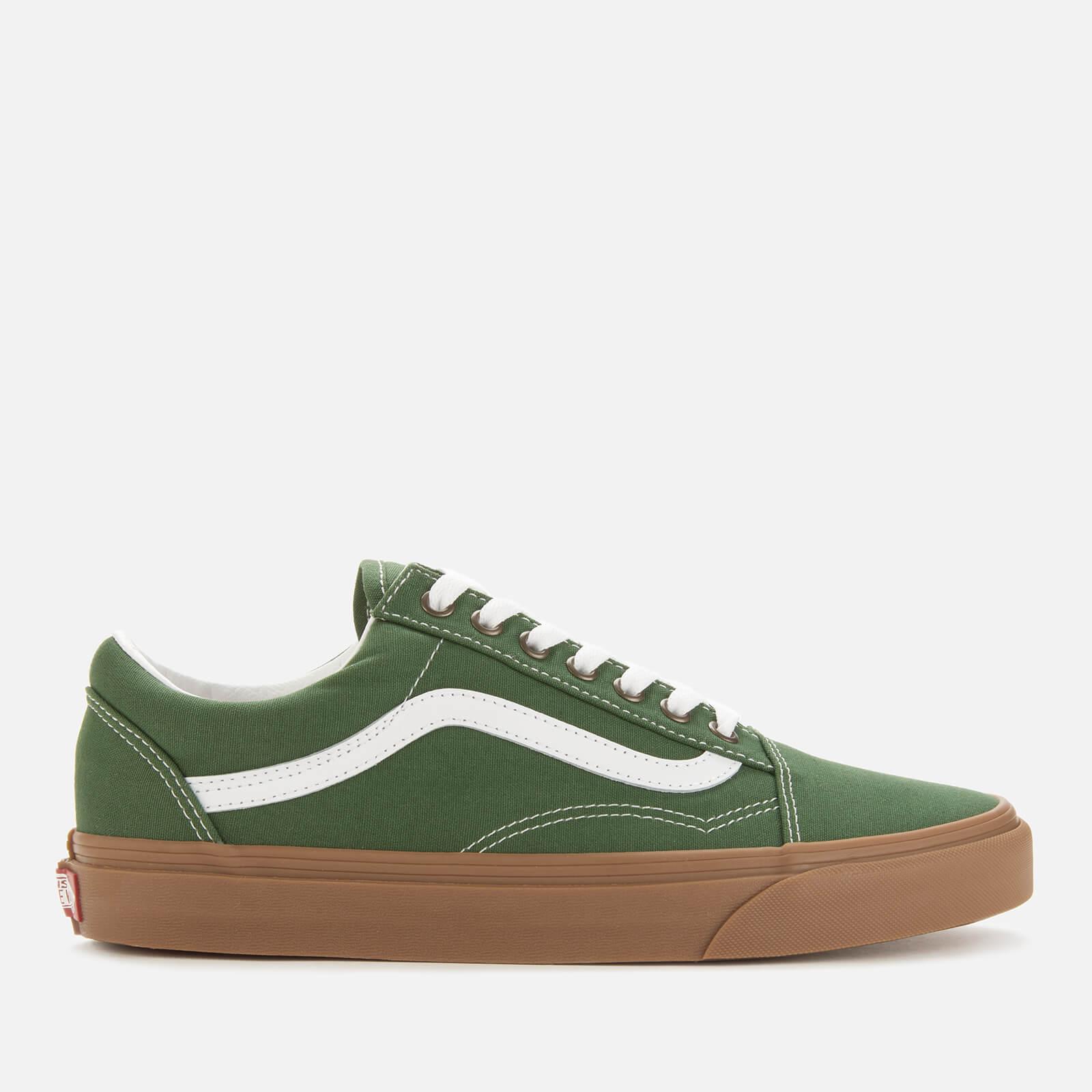 Canvas Old Skool Gum Trainers Green for Men - Lyst