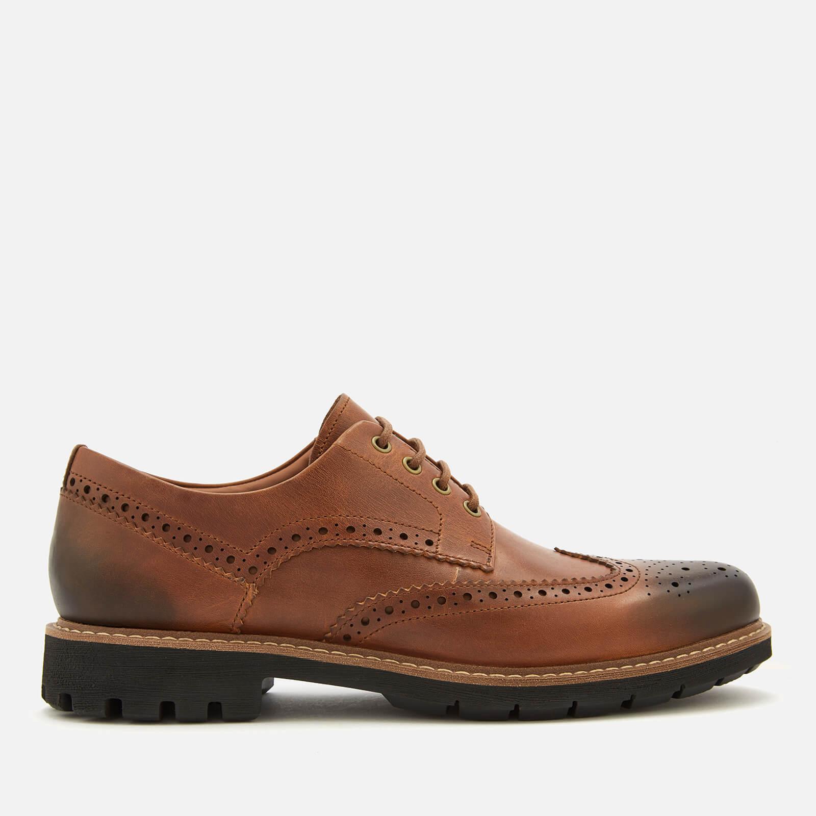 Clarks Batcombe Wing Leather Brogues in Tan (Brown) for Men | Lyst