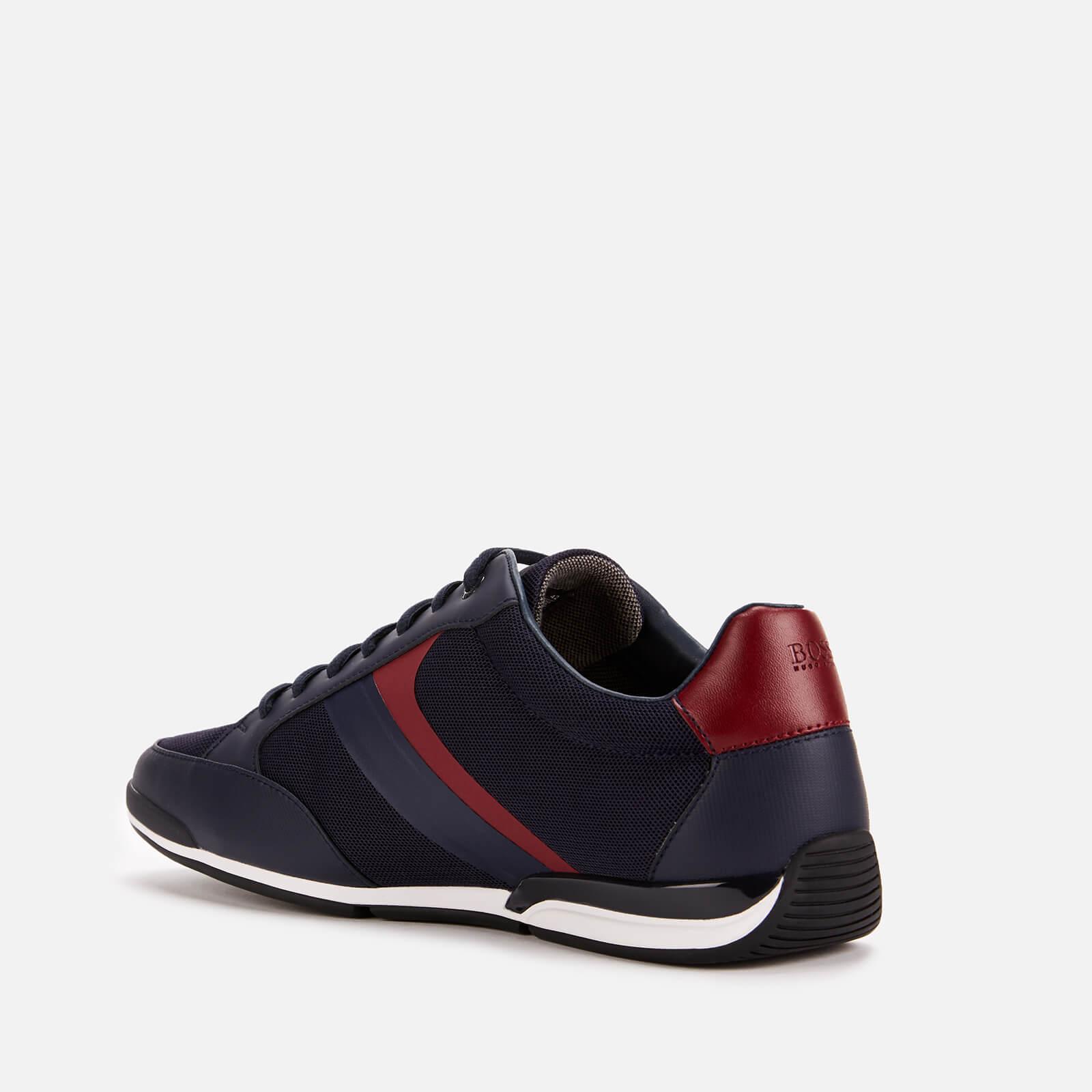 BOSS by HUGO BOSS Saturn Mesh Low Profile Trainers in Blue for Men | Lyst