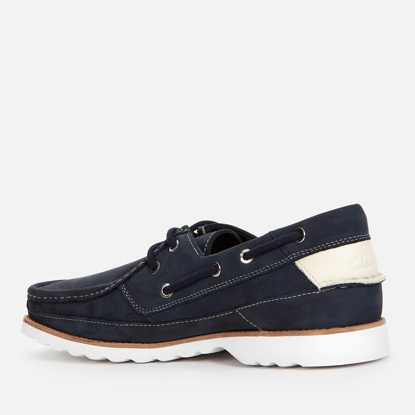 Clarks Durleigh Sail Leather Boat Shoes in Blue for Men | Lyst