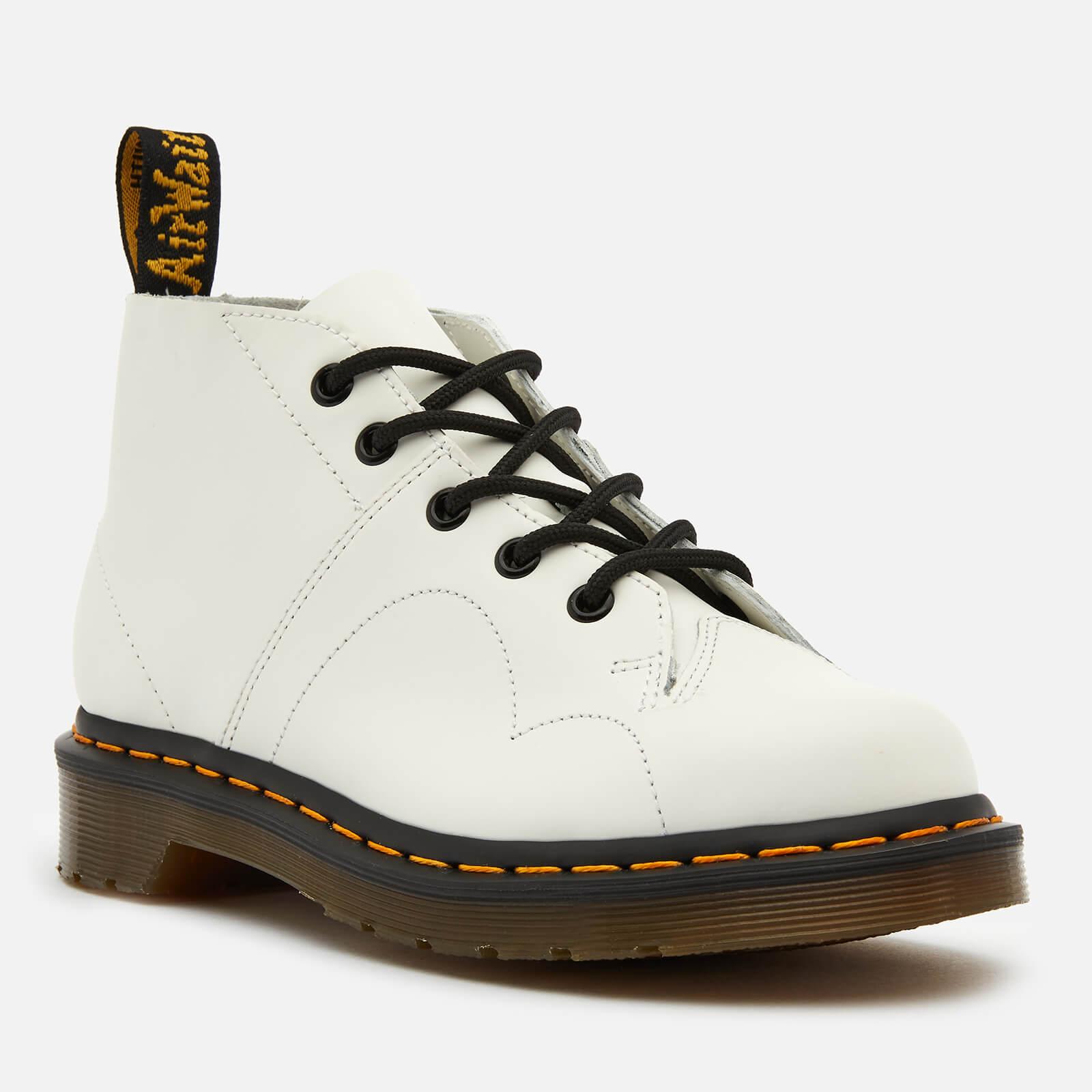 Dr. Martens Church Smooth Leather Monkey Boots in White - Lyst