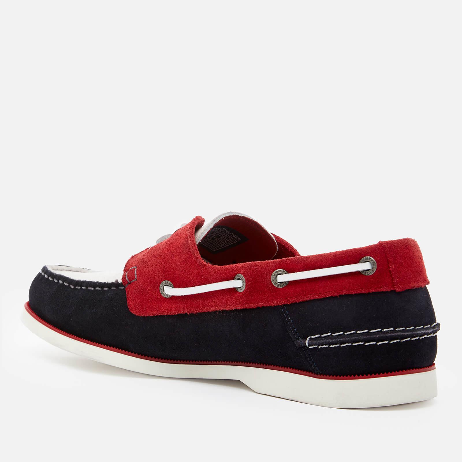 Tommy Hilfiger Classic Suede Boat Shoes in Blue for Men | Lyst