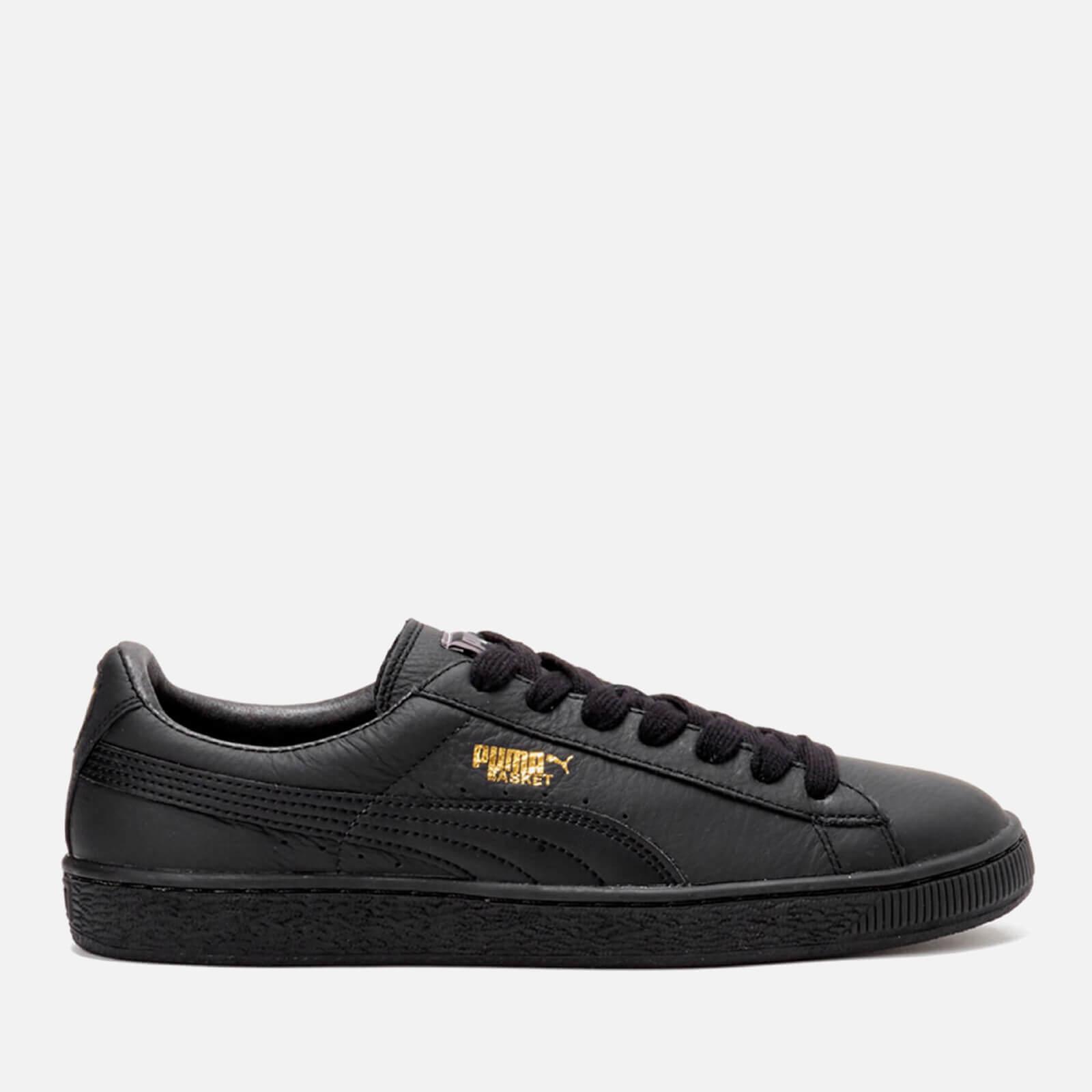 puma basket classic black leather
