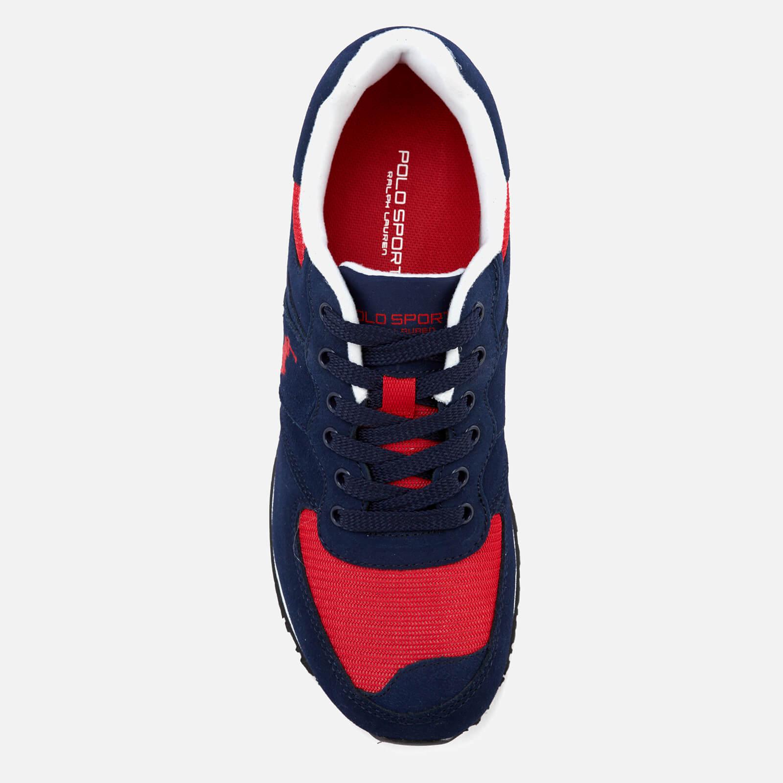 Polo Ralph Lauren Slaton Pony Sport Suede Trainers in Navy/Red (Blue) for  Men | Lyst