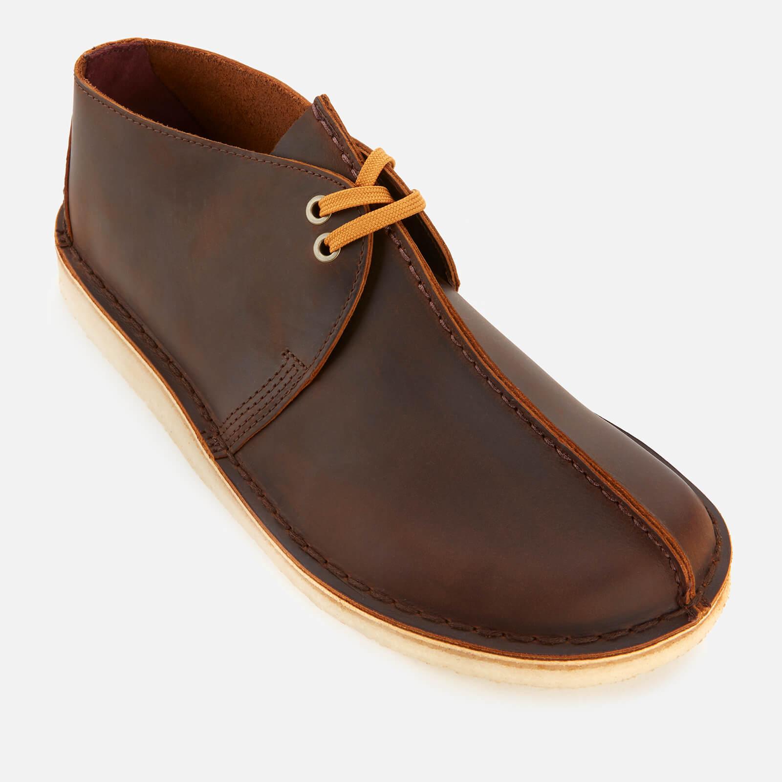 Vurdering føle Reservere Clarks Desert Trek Leather Shoes in Brown for Men | Lyst