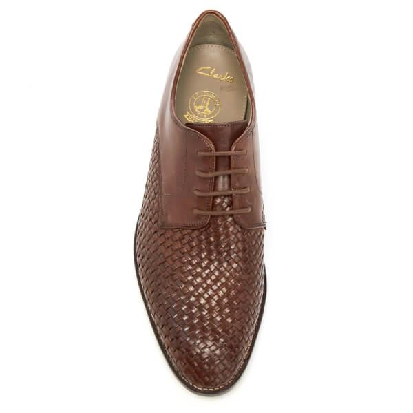 Clarks Twinley Lace Weave Leather Derby Shoes in Tan (Brown) for Men - Lyst