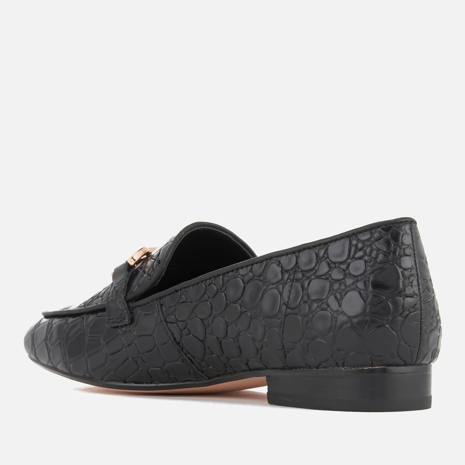 Dune Women's Lolla Leather Loafers in Black Lyst