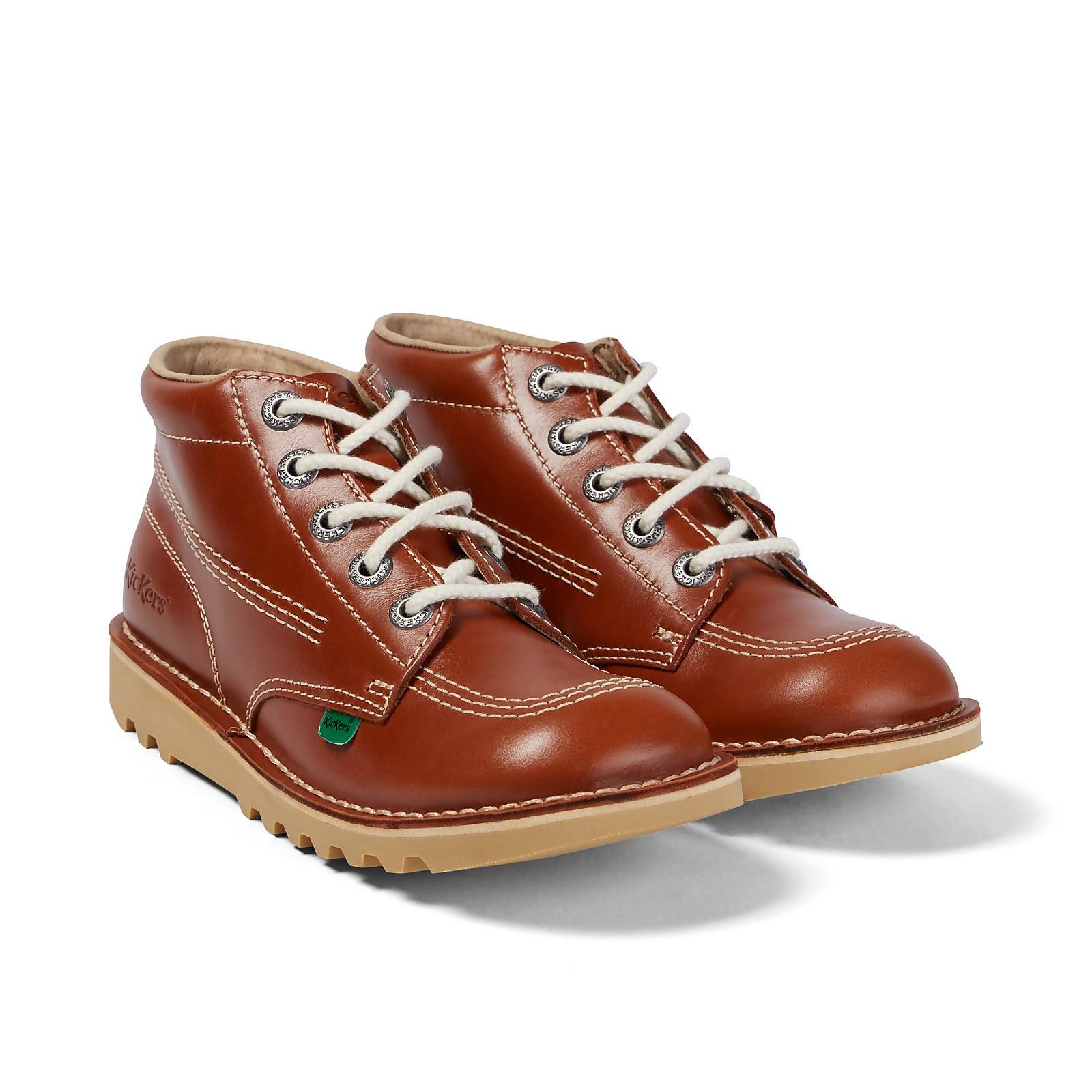 Kickers Kick Hi Tan Leather Boots in 