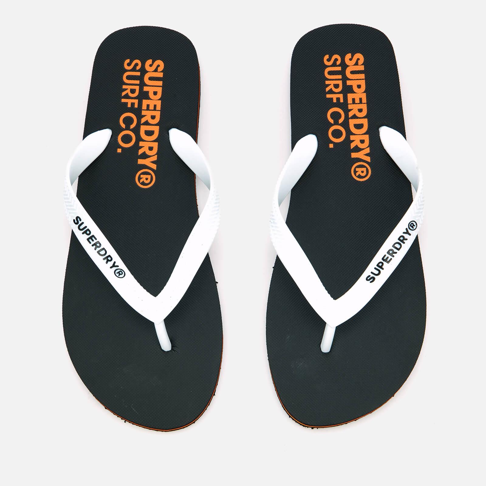 superdry black flip flops