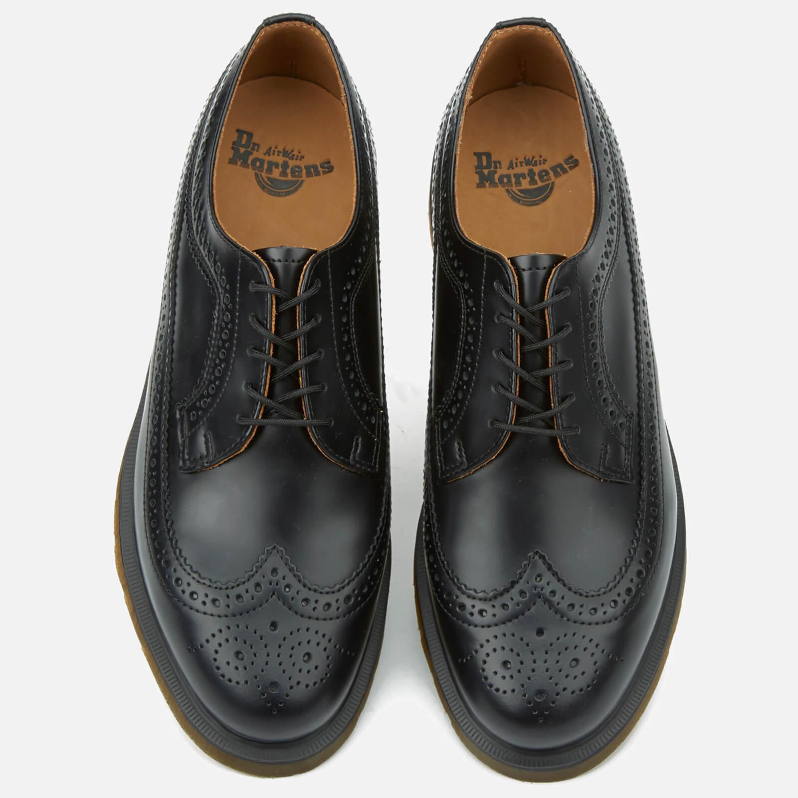 Dr. Martens 3989 Pw Smooth Leather Wingtip Brogues in Black for Men | Lyst