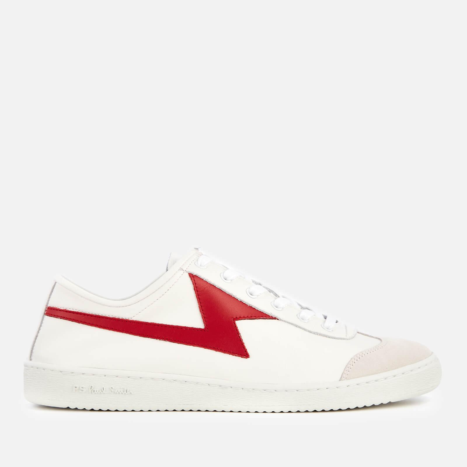 PS by Paul Smith Ziggy Leather Lightning Trainers in White for Men | Lyst