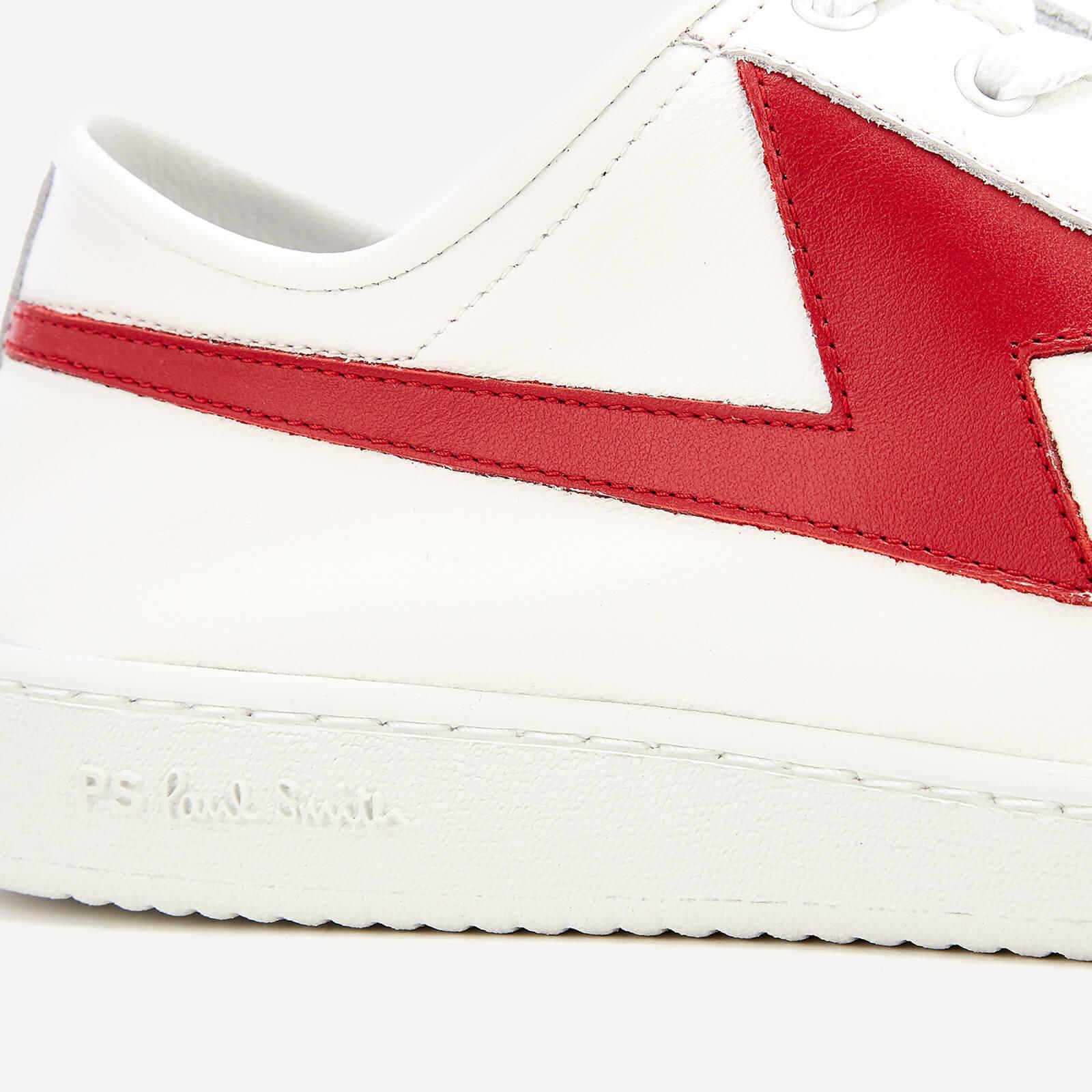 PS by Paul Smith Ziggy Leather Lightning Trainers in White for Men | Lyst