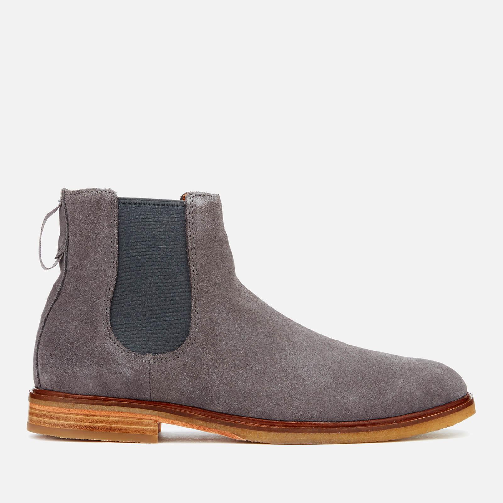 Clarks Clarkdale Gobi Suede Chelsea Boots in Grey (Gray) for Men | Lyst