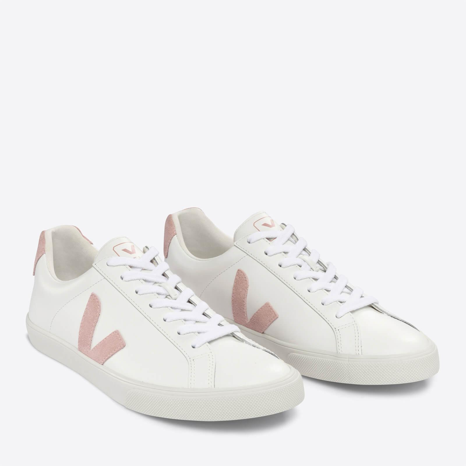Veja Esplar Leather And Suede Trainers in White | Lyst