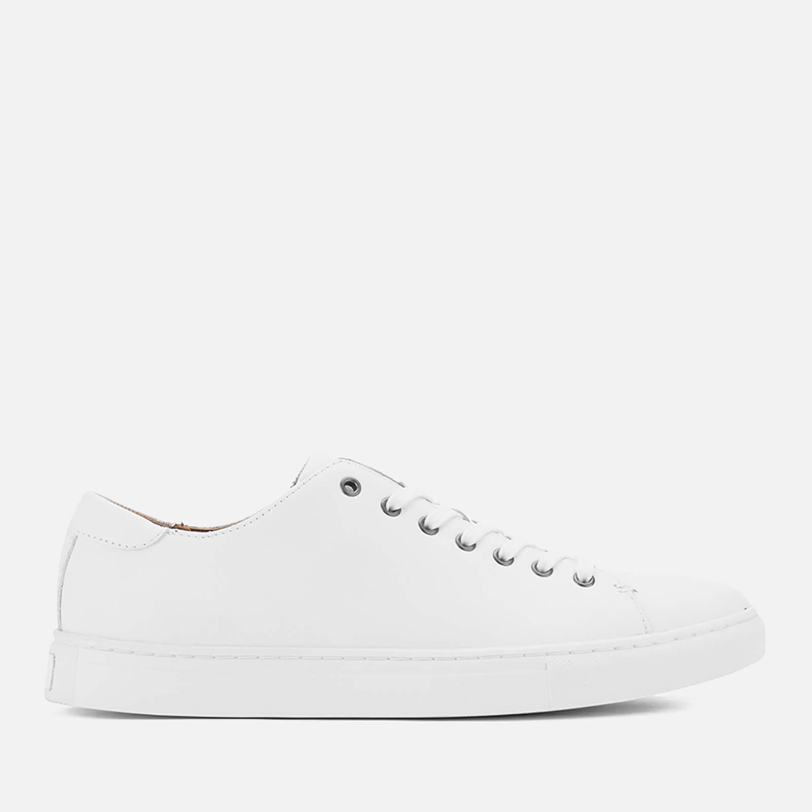 Polo Ralph Lauren Jermain Leather Cupsole Trainers in White for Men | Lyst