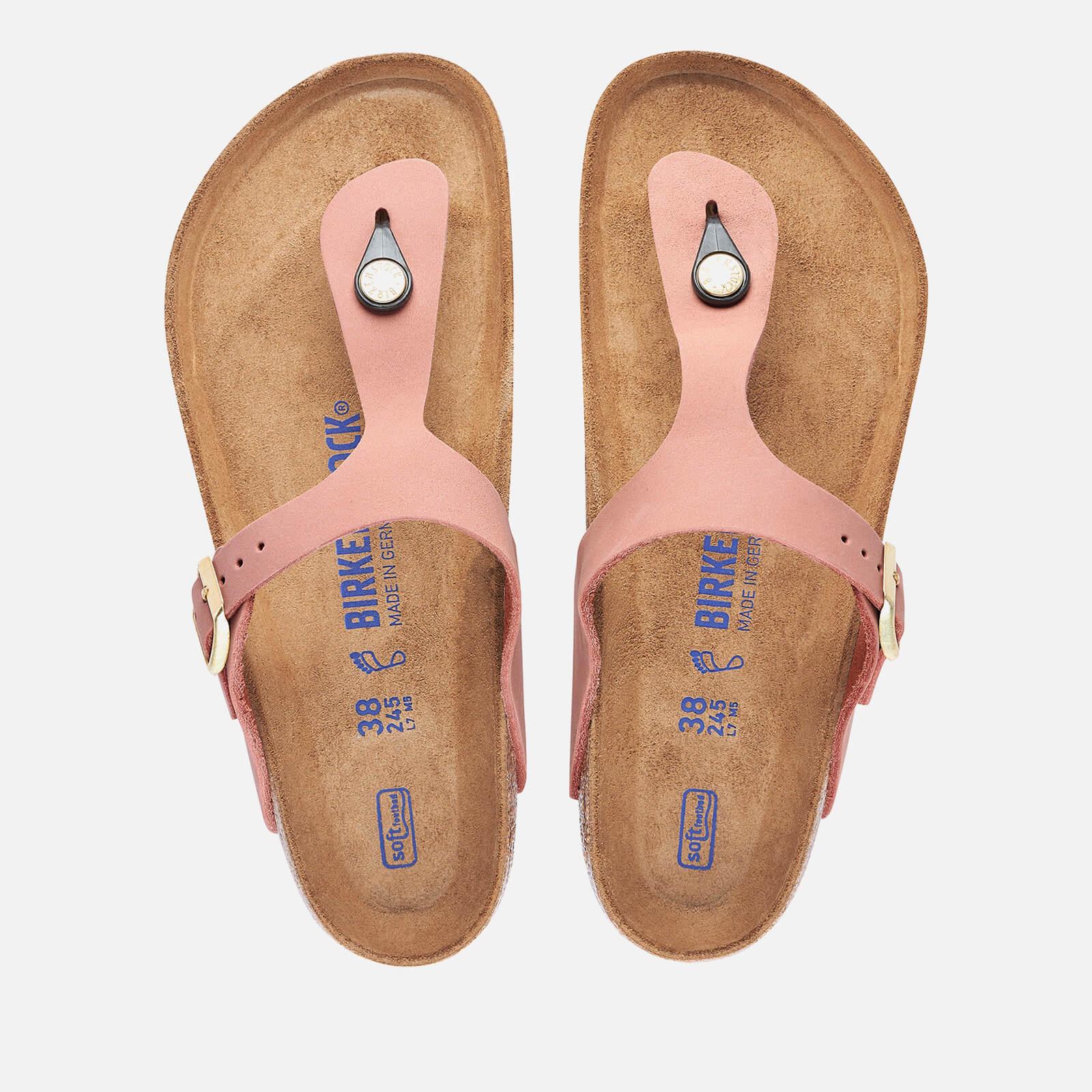 birkenstock Pink Gizeh Slim Fit Toe post Sandals