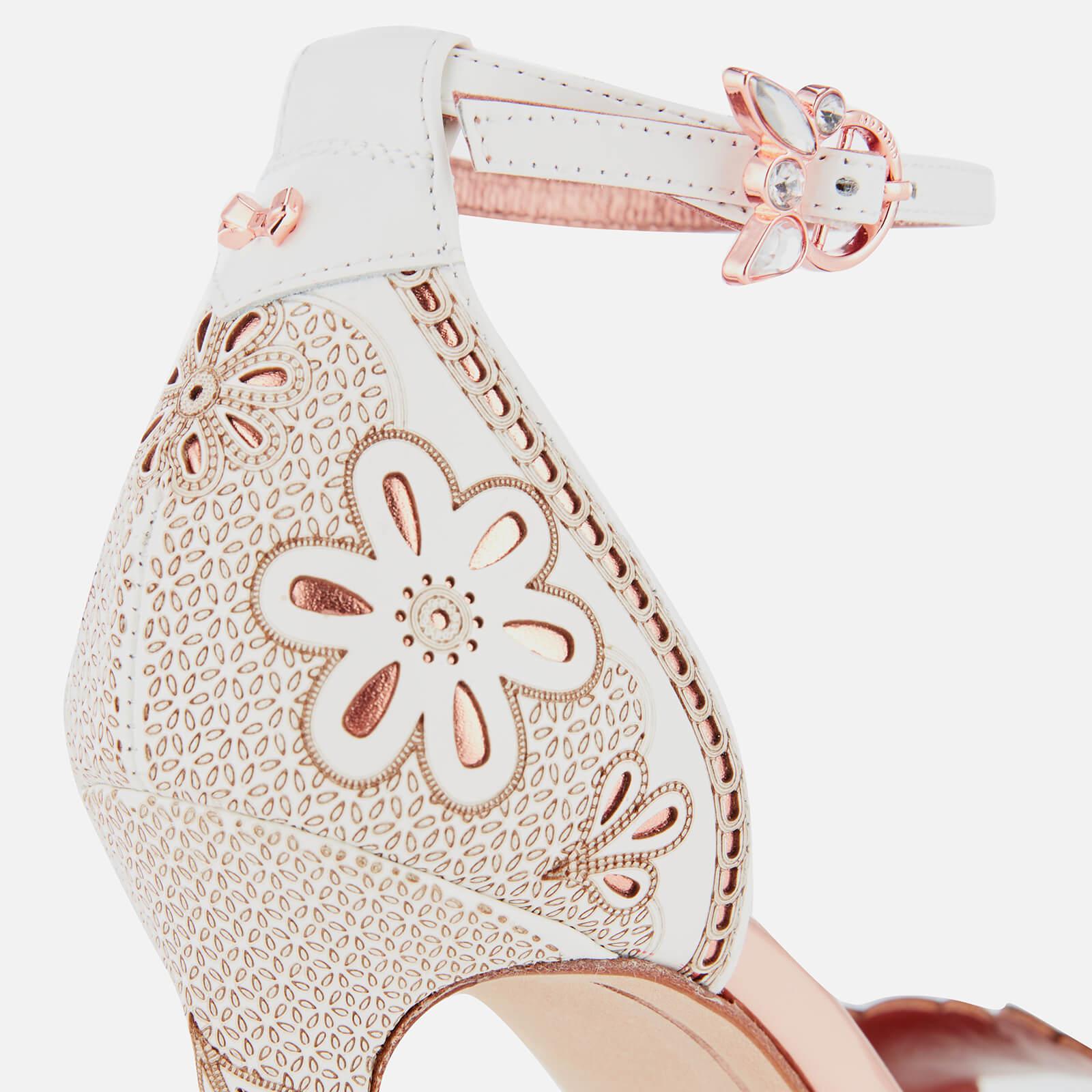ted baker white bow sandals