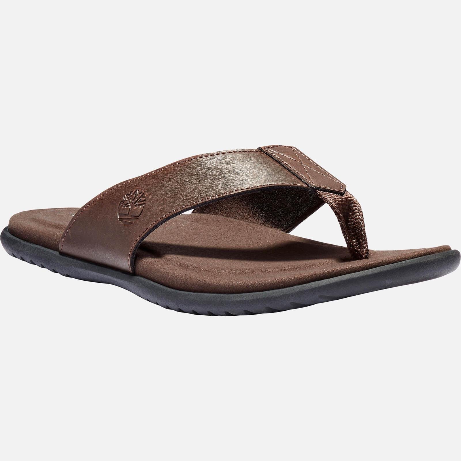Timberland Kesler Cove Leather Toe Post Sandals in Brown for Men 