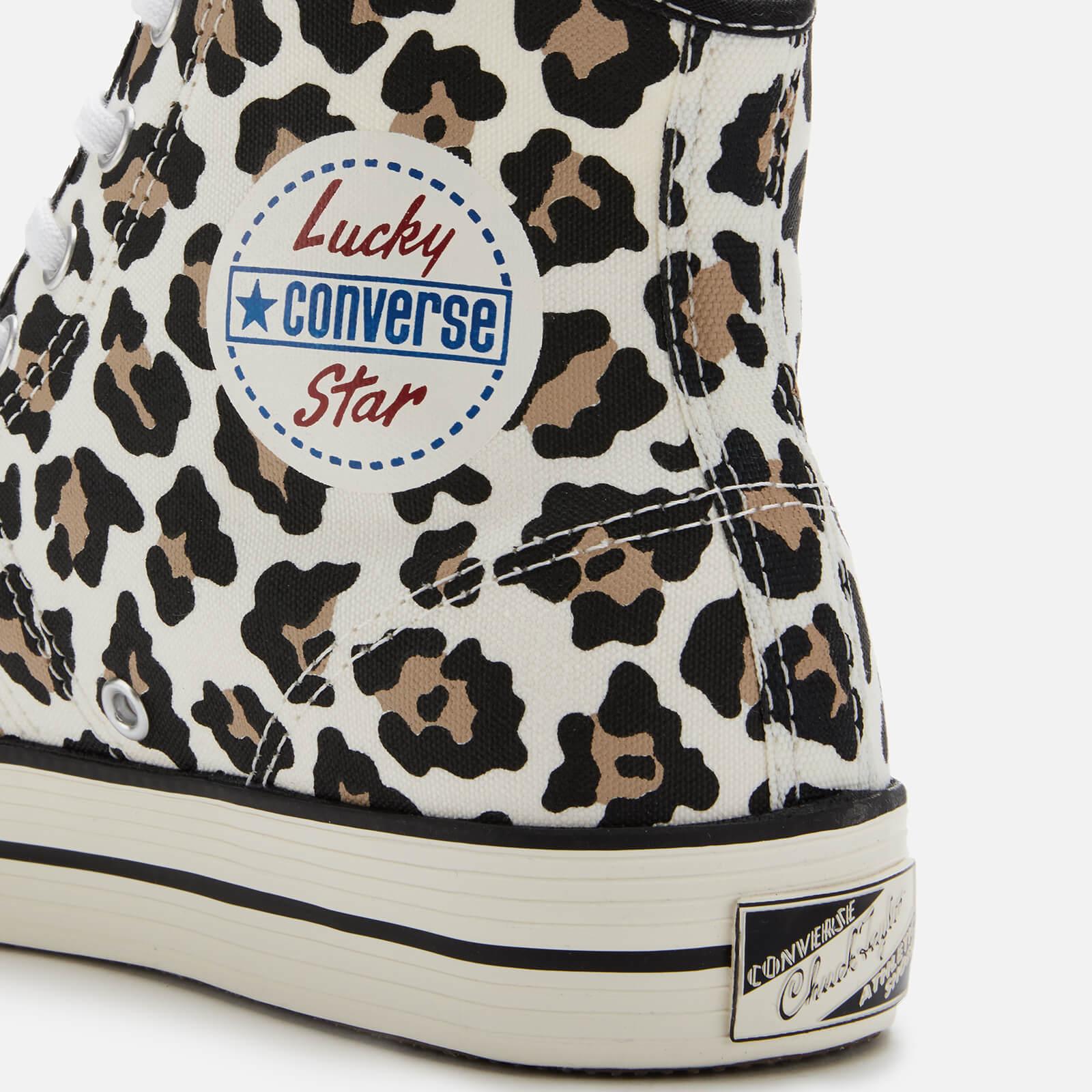 white cheetah converse