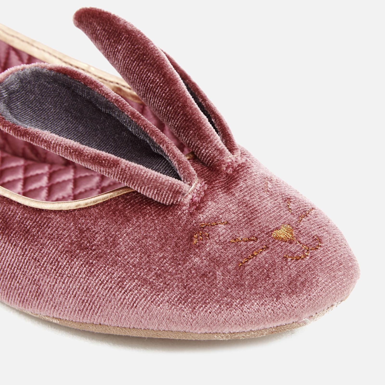 Ted Baker Women's Bellamo Velvet Bunny Slippers in Pink | Lyst