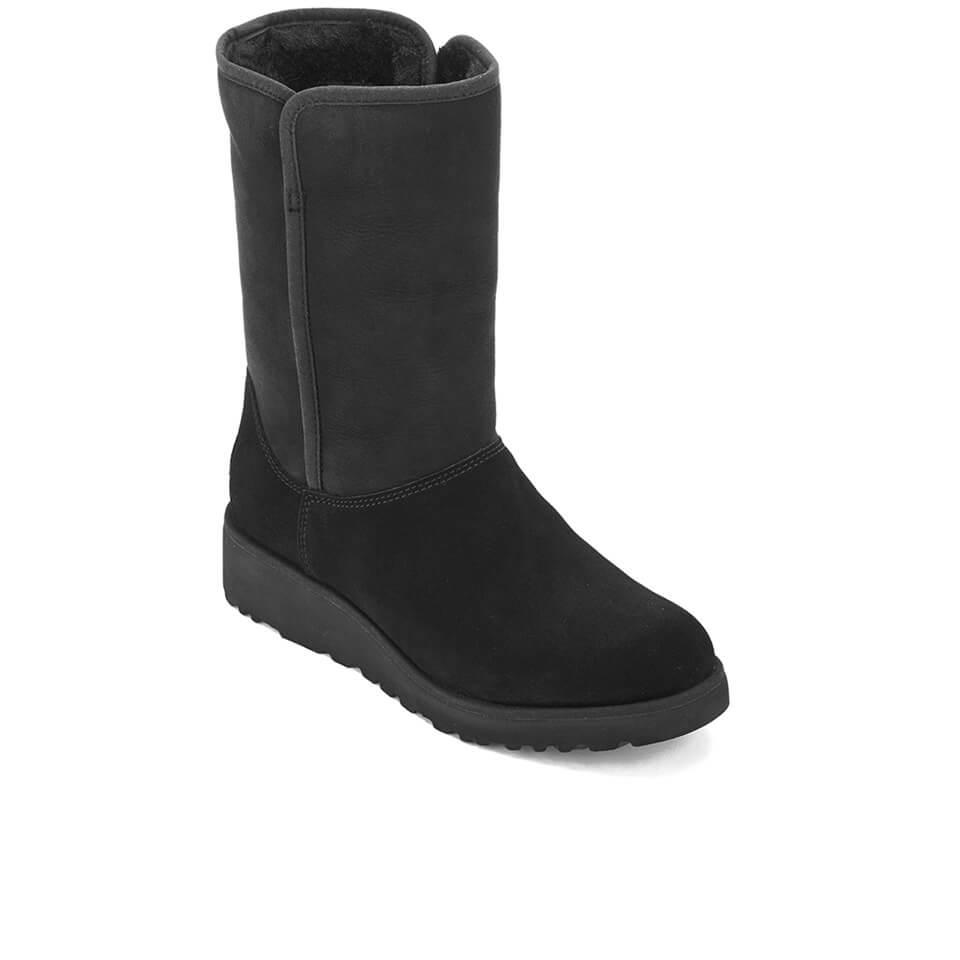 UGG Amie Classic Slim Sheepskin Boots in Black | Lyst