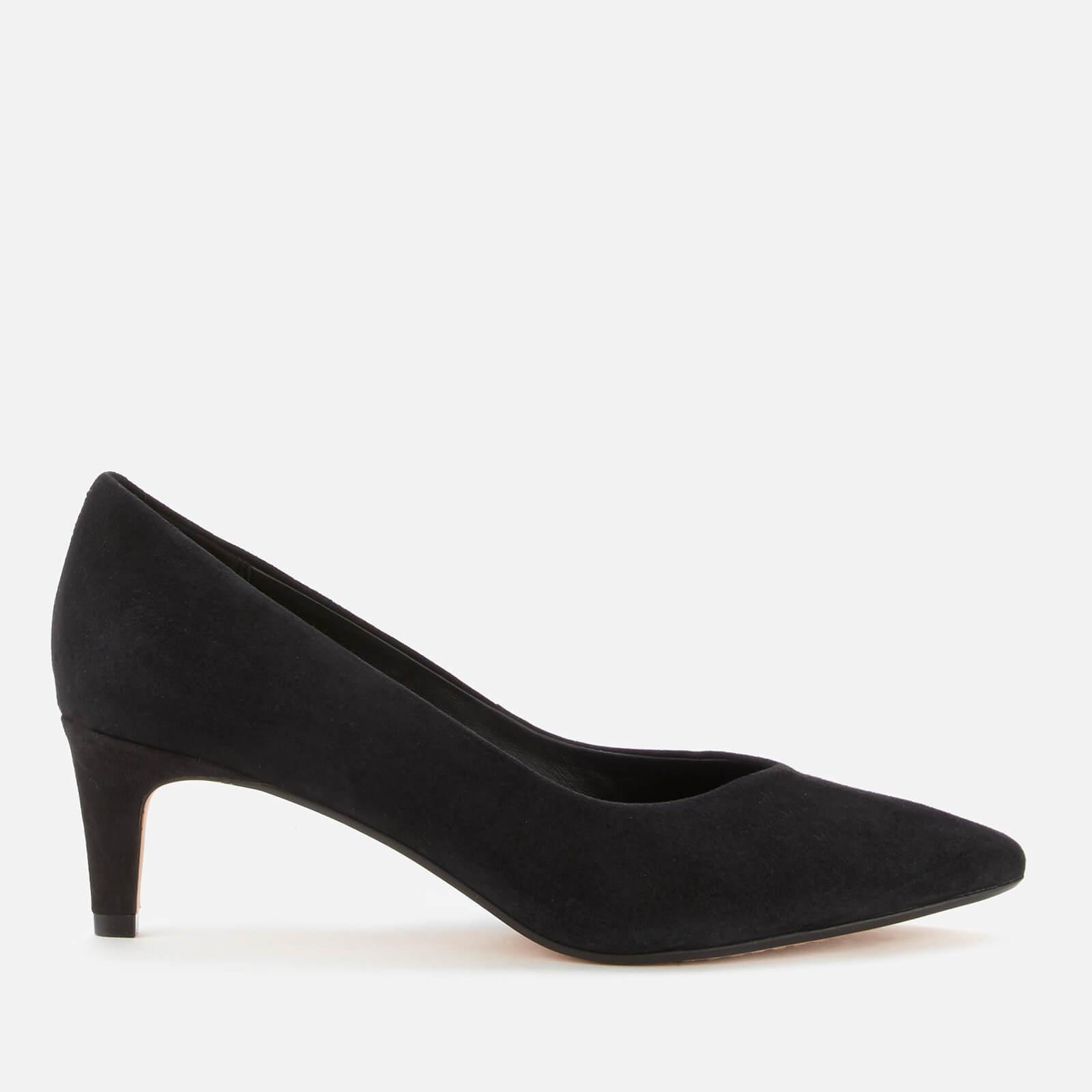 Clarks Laina55 Court2 Suede Court Shoes in Black - Lyst