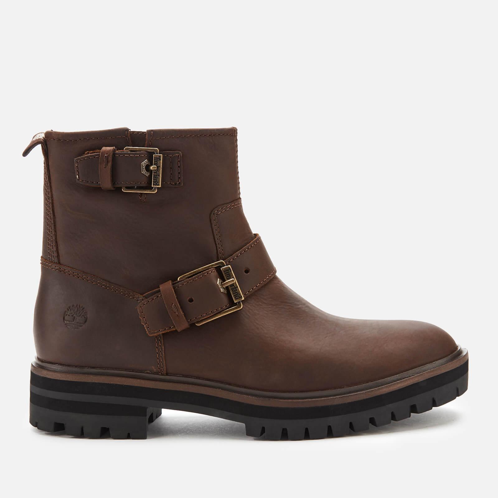 timberland black london square biker boots
