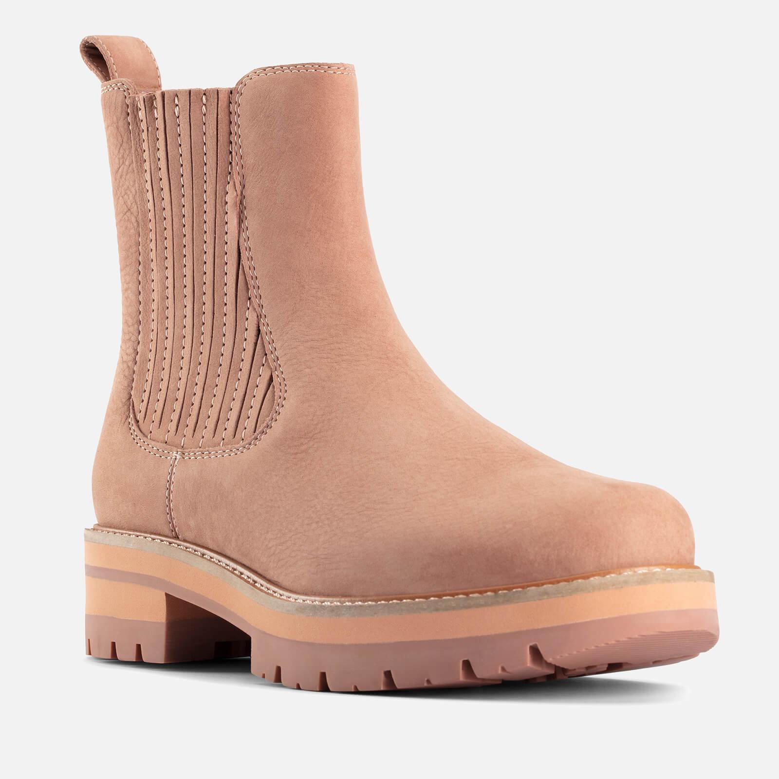 Clarks Leather Orianna Top Nubuck Chelsea Boots in Pink - Lyst