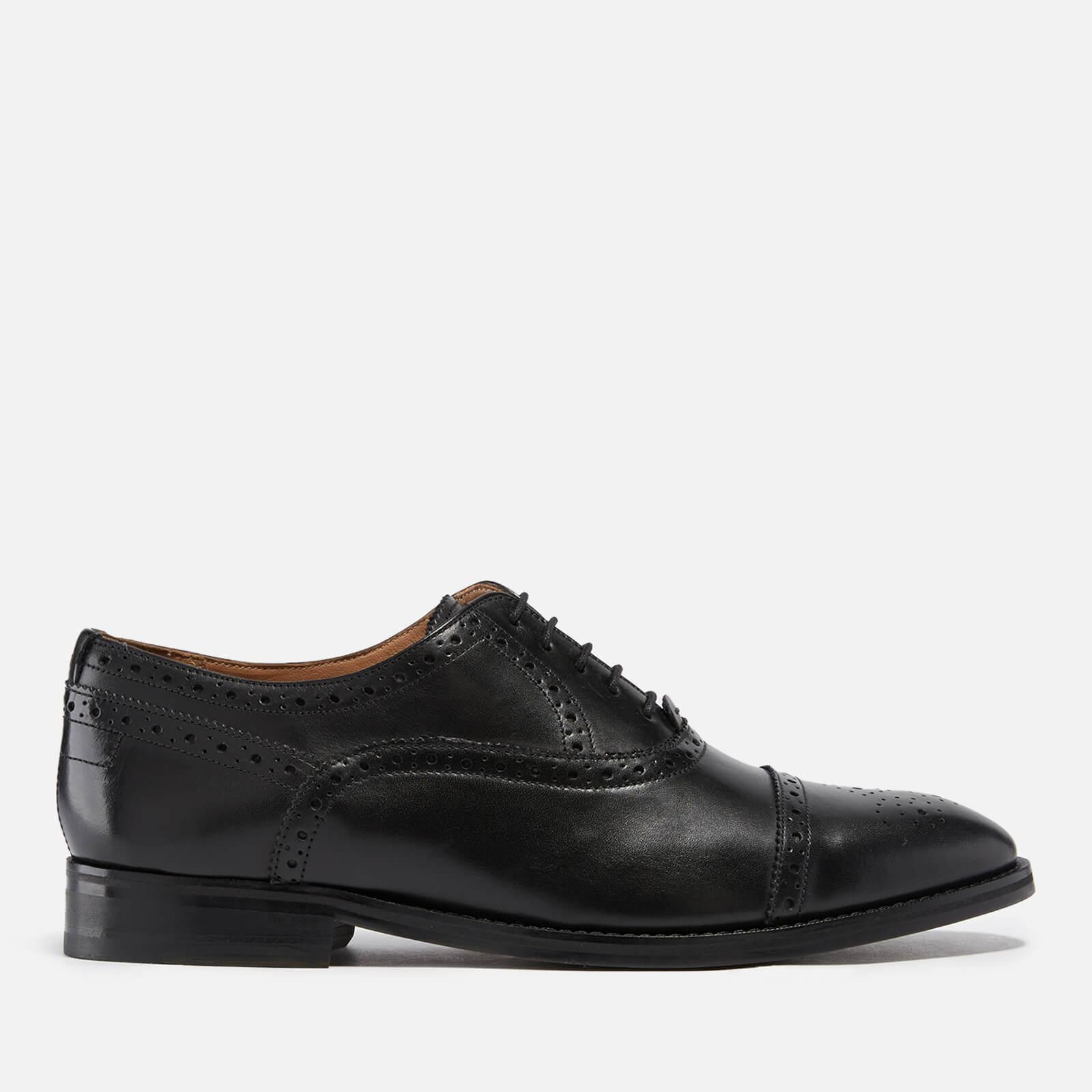 Ted Baker Arniie Leather Toe Cap Oxford Shoes in Black for Men | Lyst