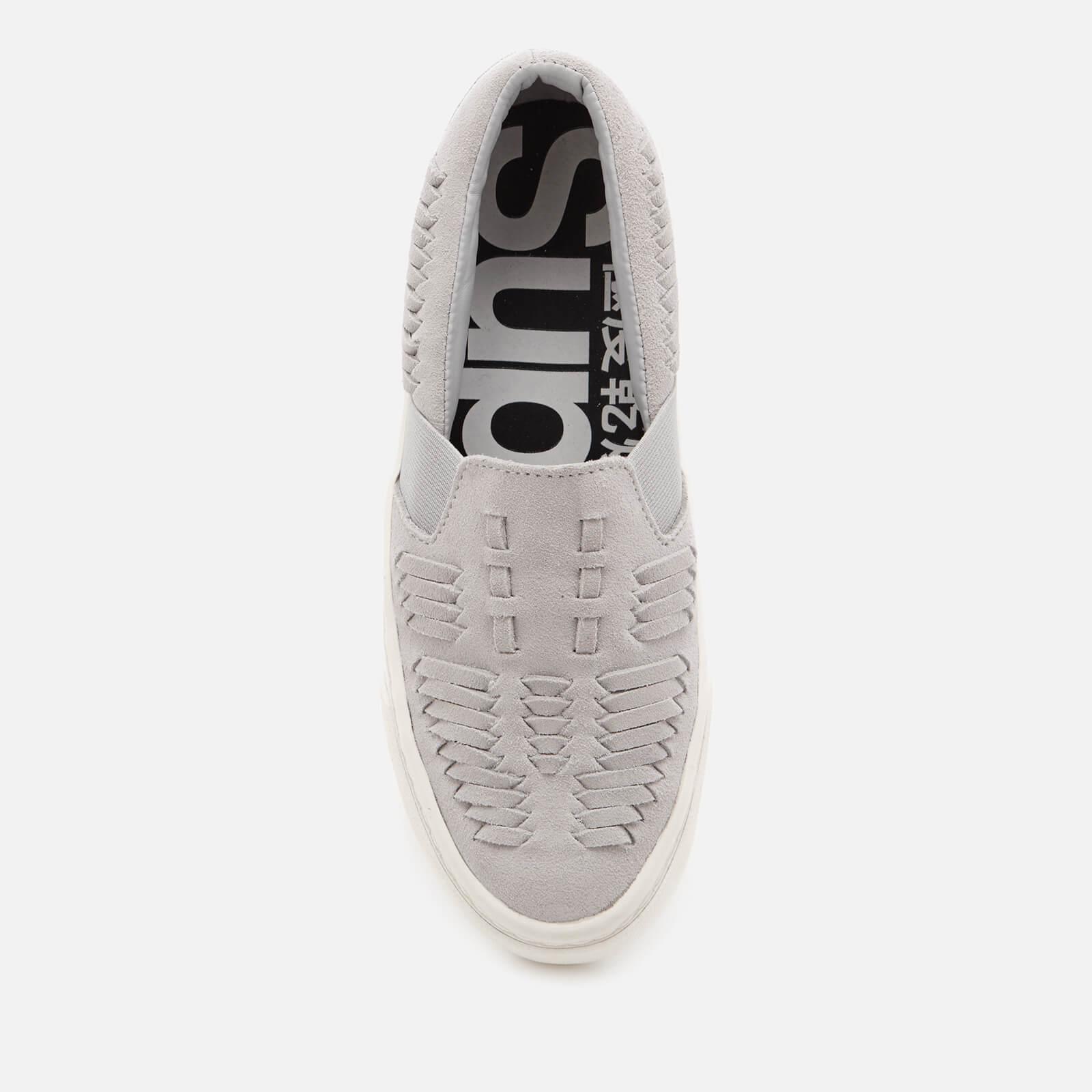 Superdry Suede Dion Luxe Slip-on Trainers in Grey (Grey) - Lyst