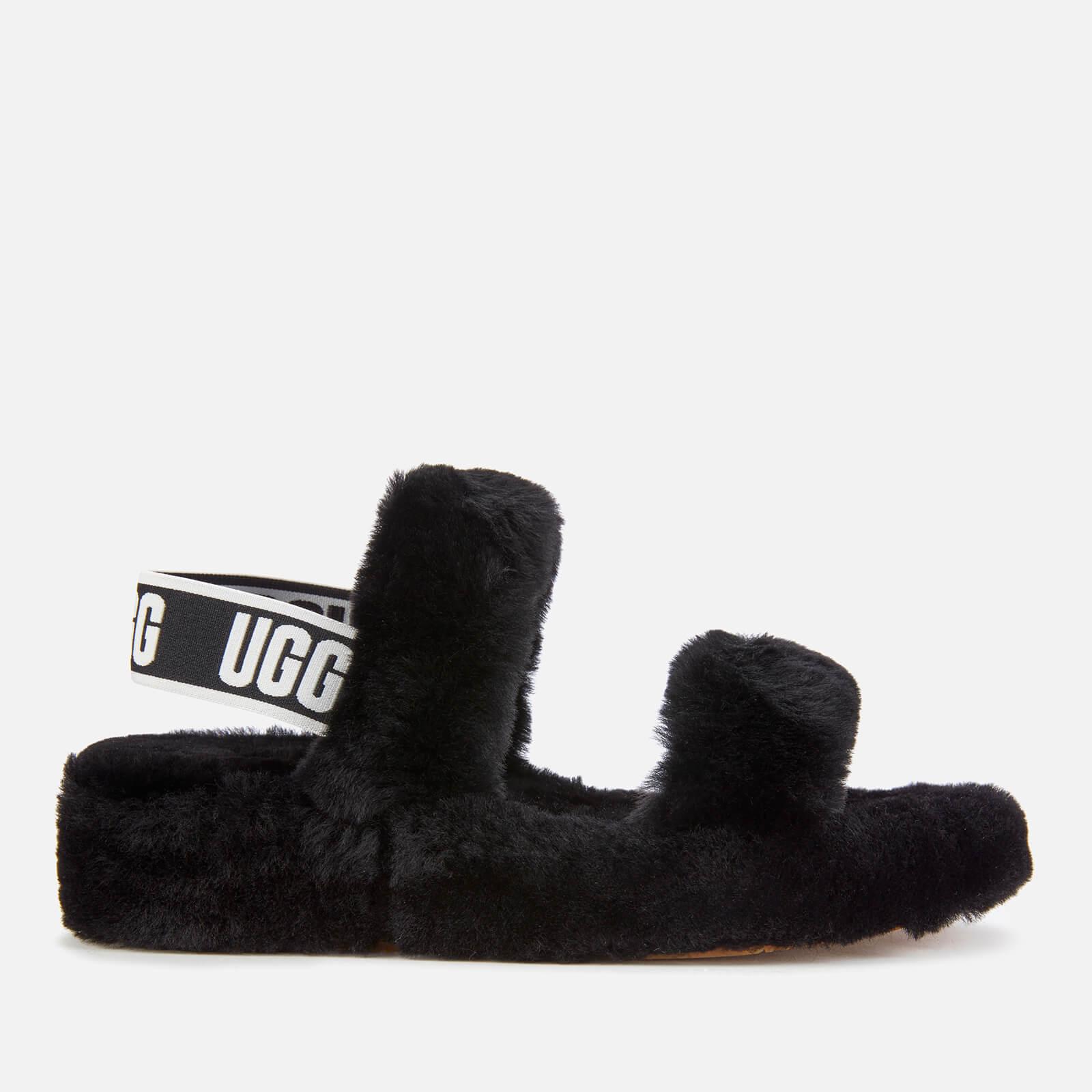 UGG Rubber Oh Yeah Slippers in Black - Lyst
